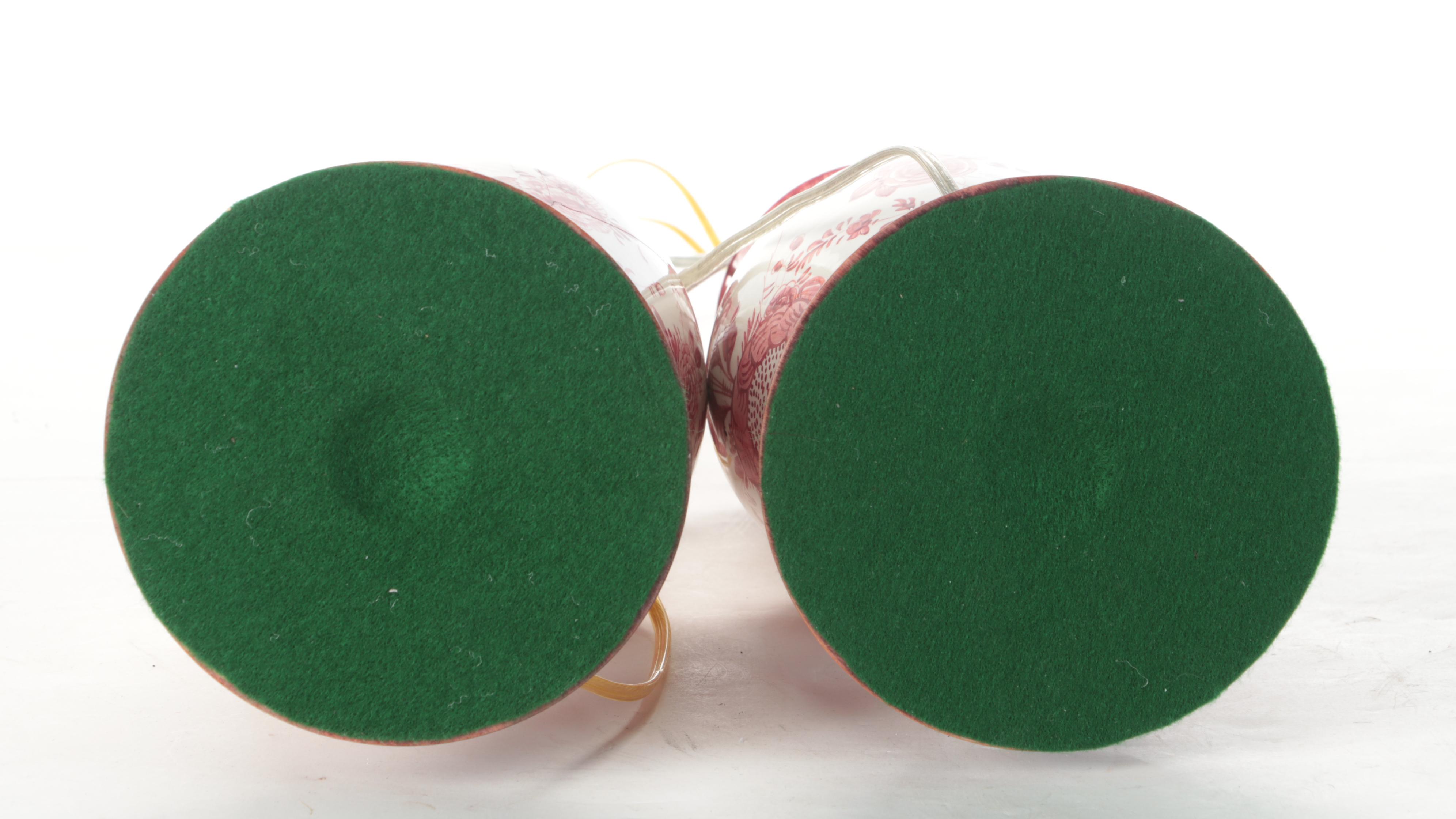 Chinese Feng Wei Zun Phoenix Tail Ceramic Vase Table Lamps, Contemporary