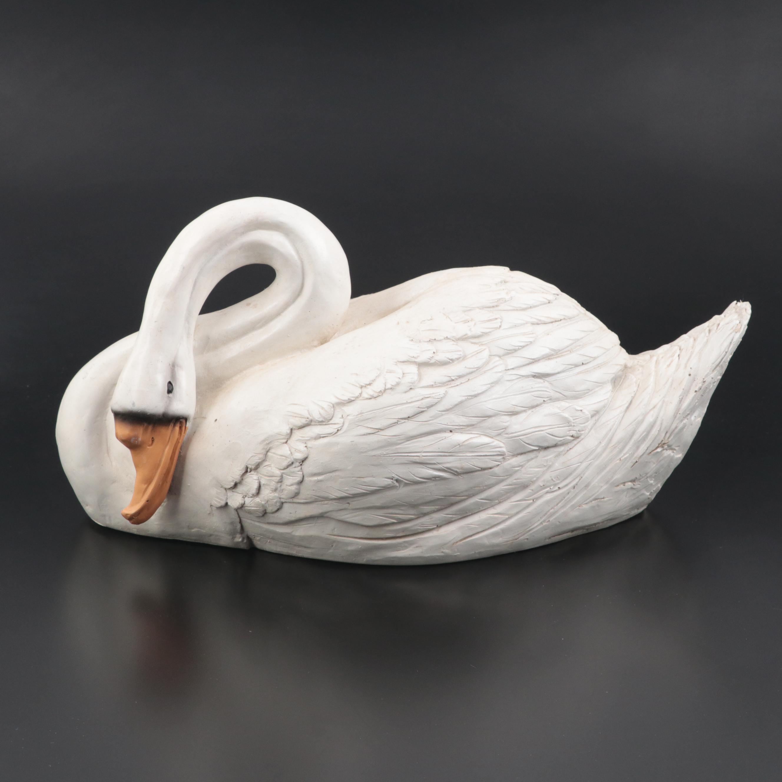 Cast Resin Swan Decoy