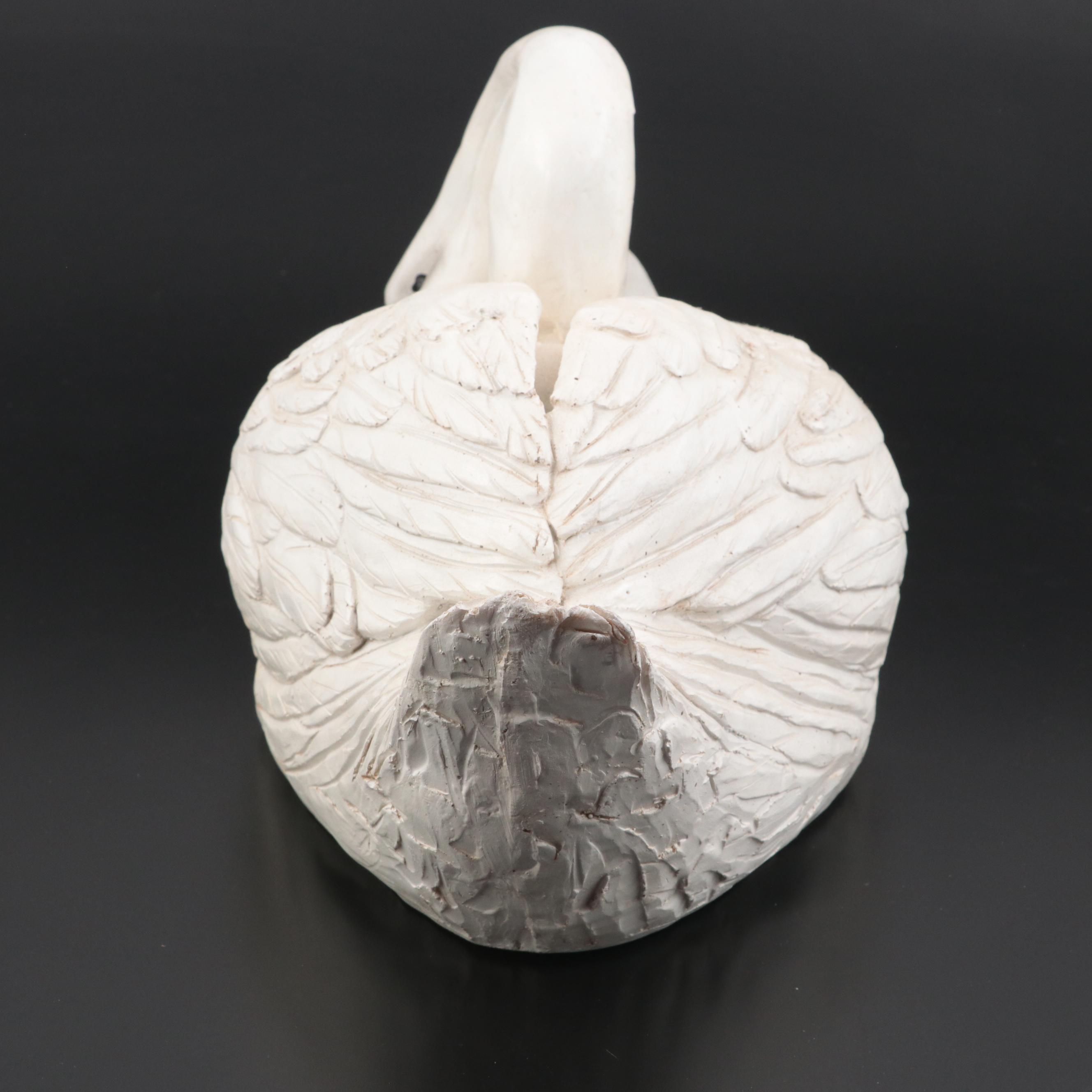 Cast Resin Swan Decoy