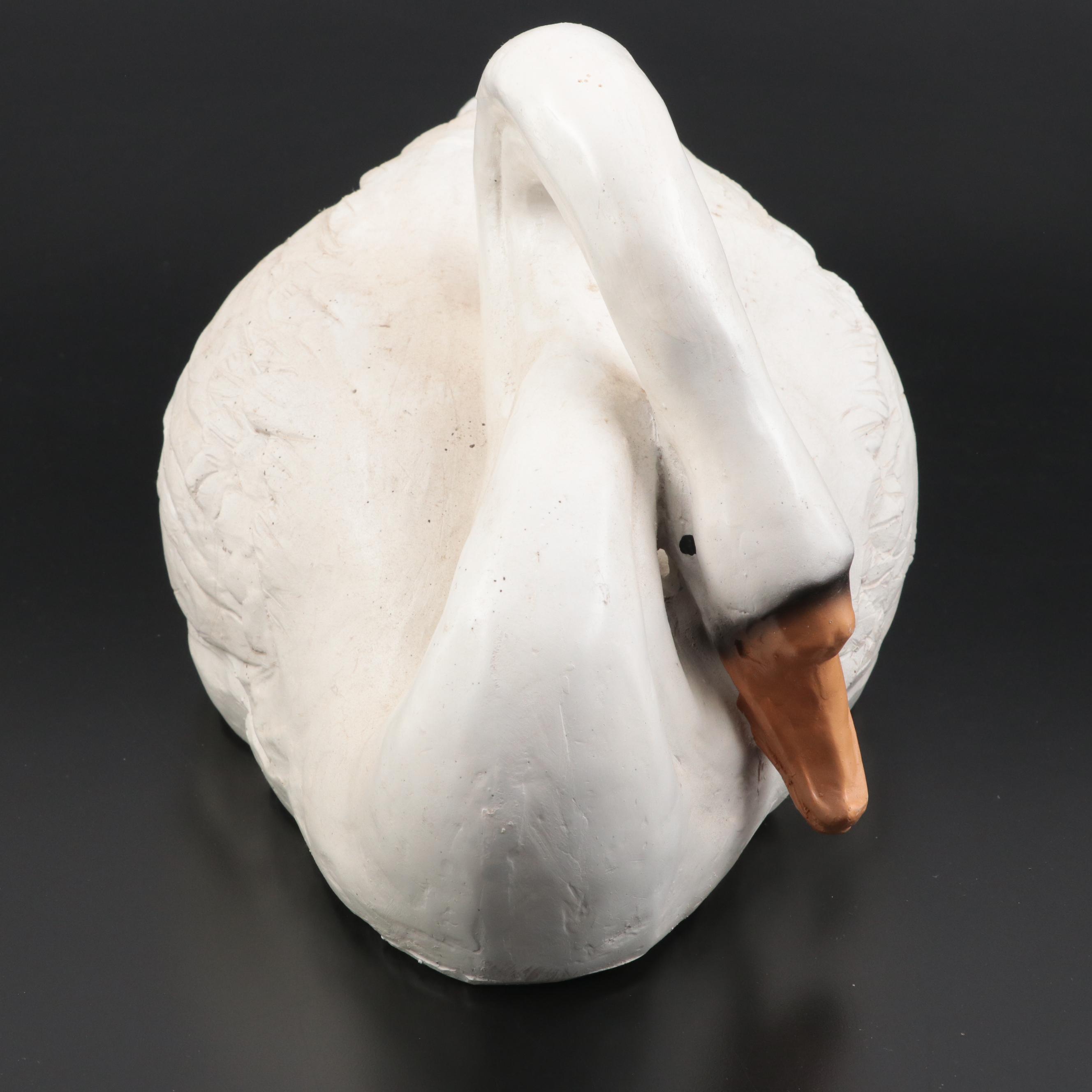 Cast Resin Swan Decoy