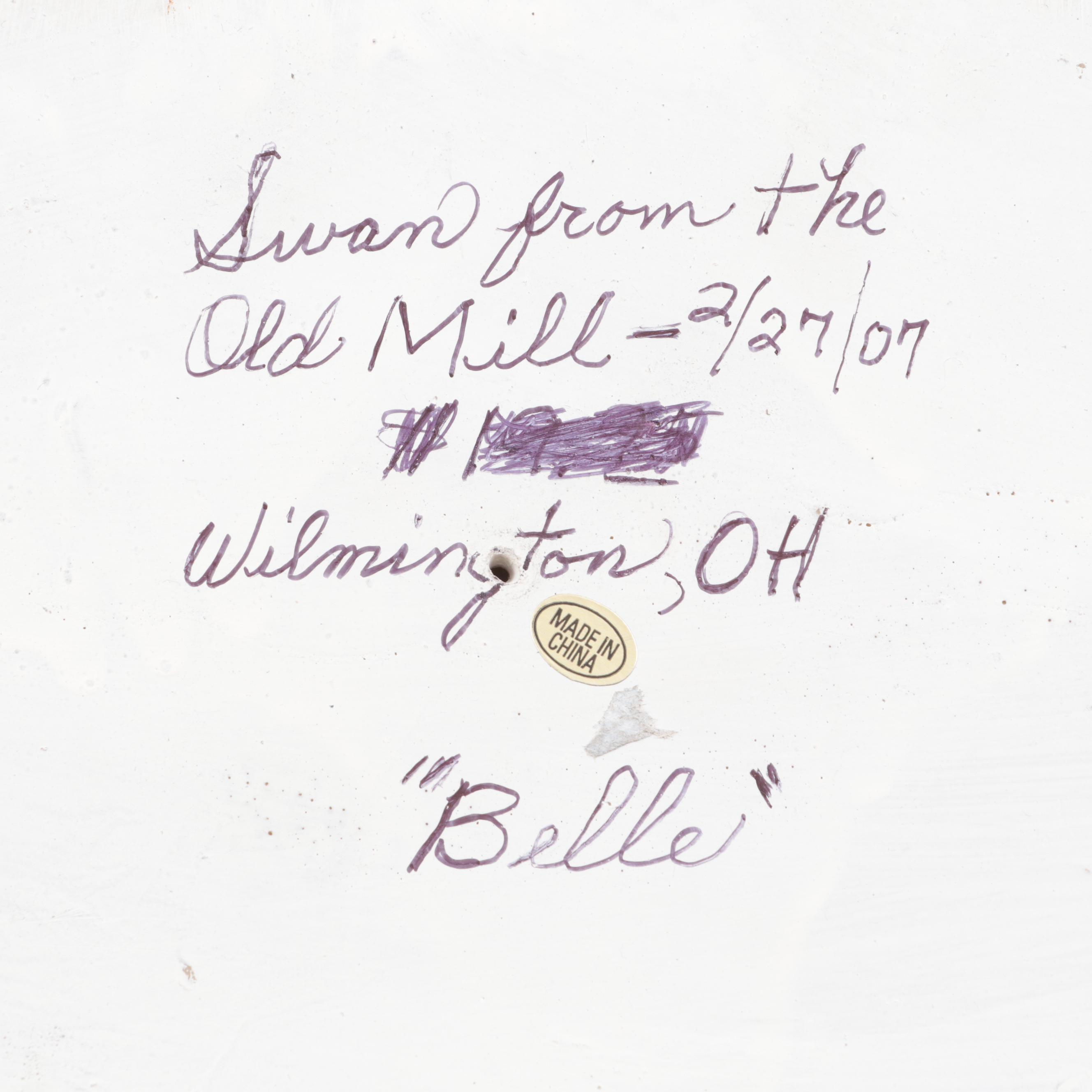 Cast Resin Swan Decoy