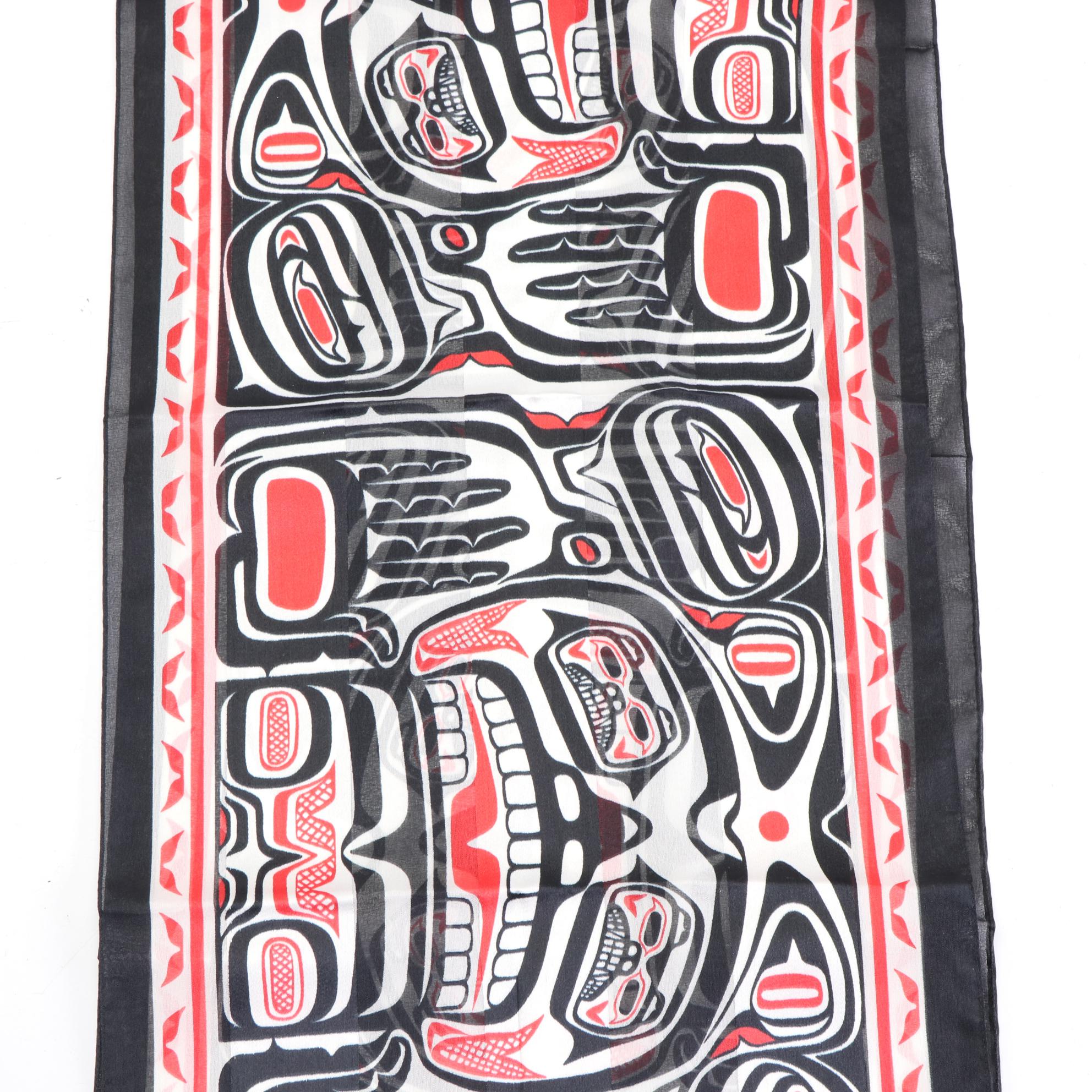 Clifton Fred for Magenta Designs First Nation Printed Scarf