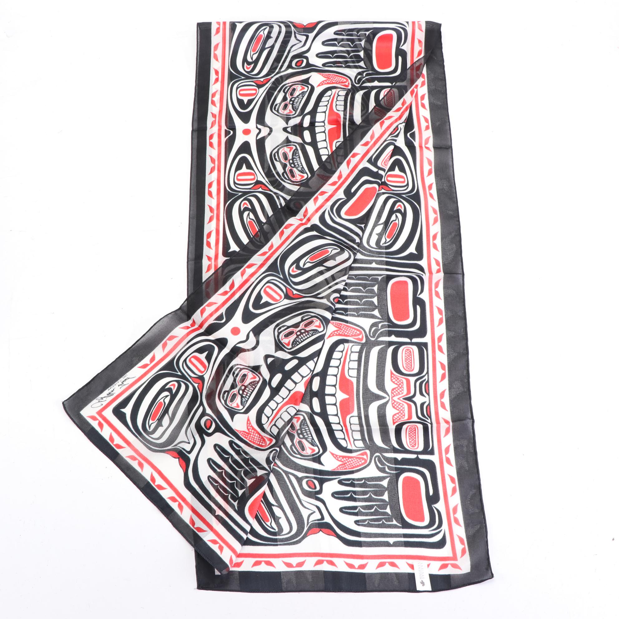 Clifton Fred for Magenta Designs First Nation Printed Scarf