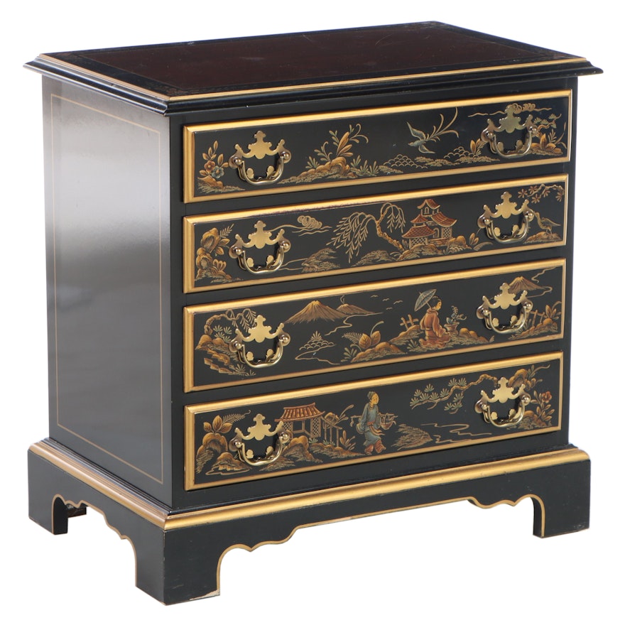 Drexel Furniture Chinoiserie-Decorated Four-Drawer Chest