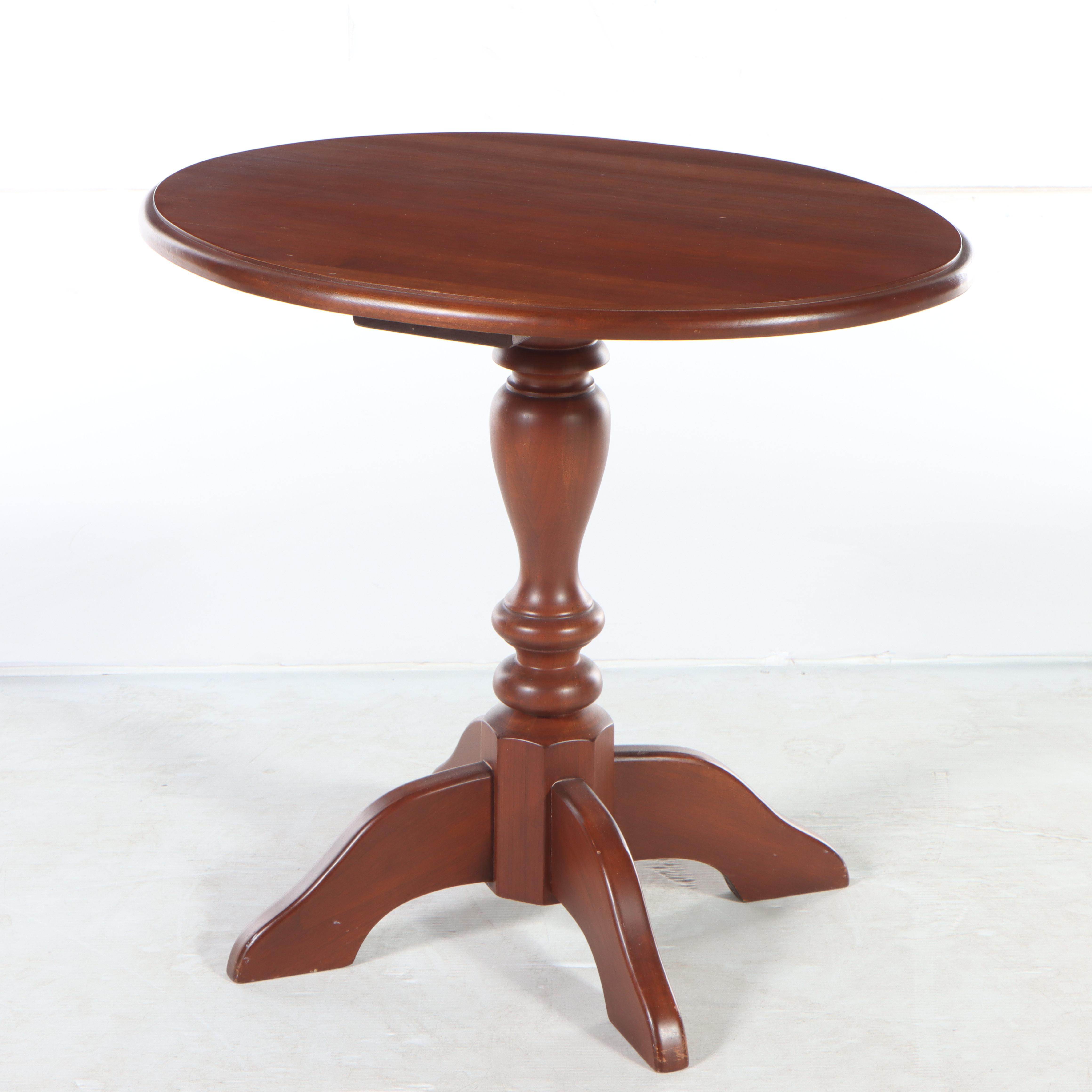 Pair of L. Hitchcock "Fancy" Side Chairs Plus Cherrywood Side Table