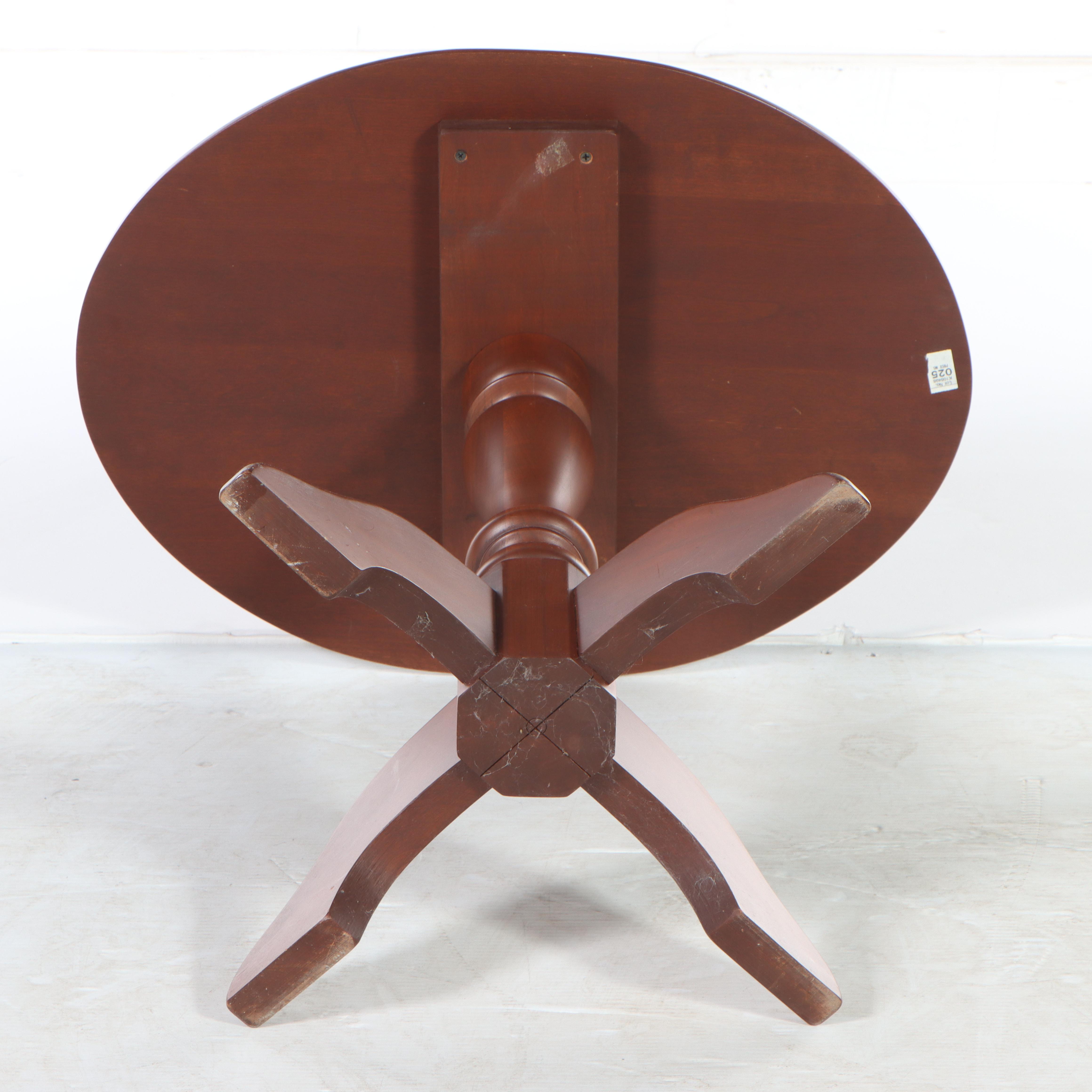 Pair of L. Hitchcock "Fancy" Side Chairs Plus Cherrywood Side Table