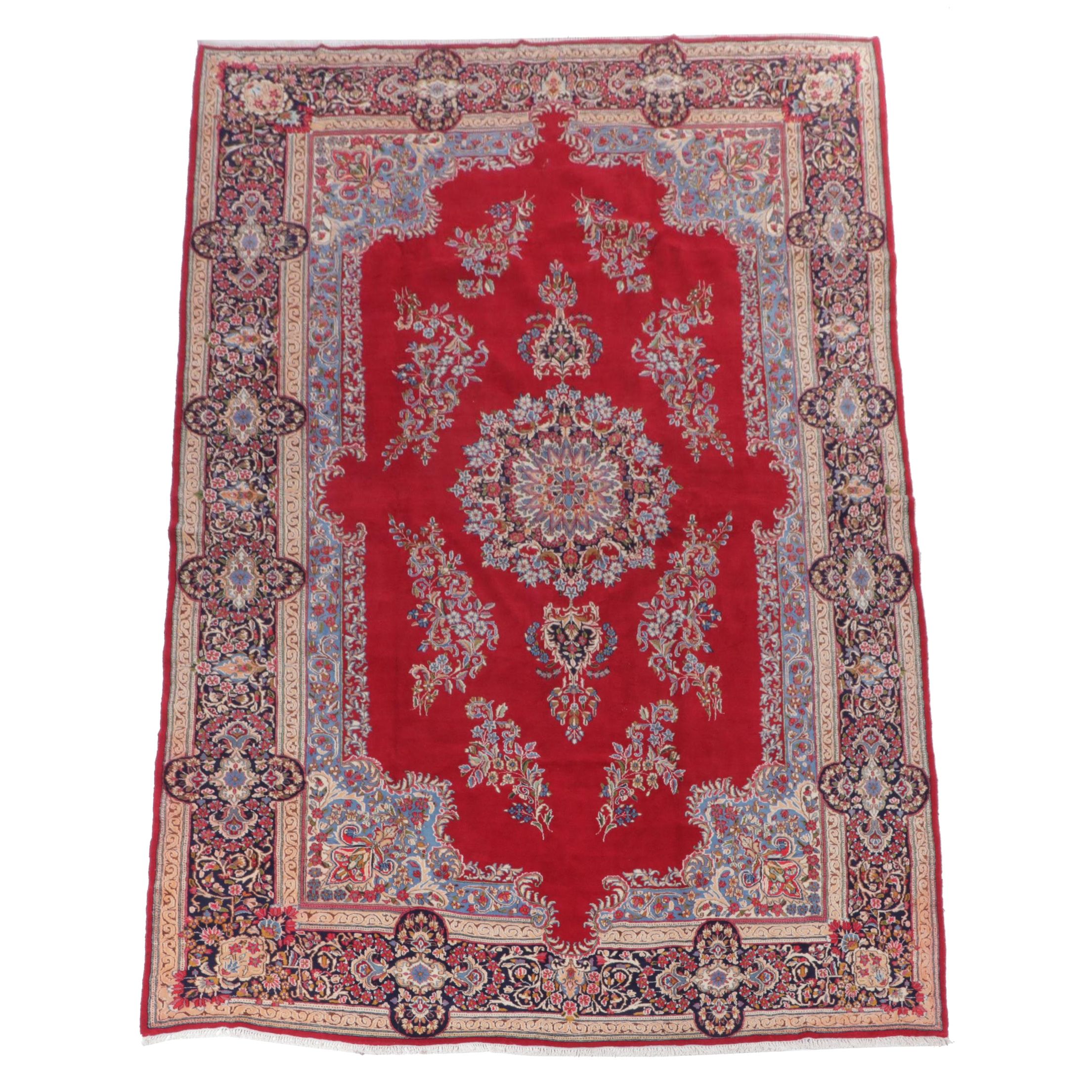 10'1 x 17'7 Hand-Knotted Persian Kerman Room Sized Rug