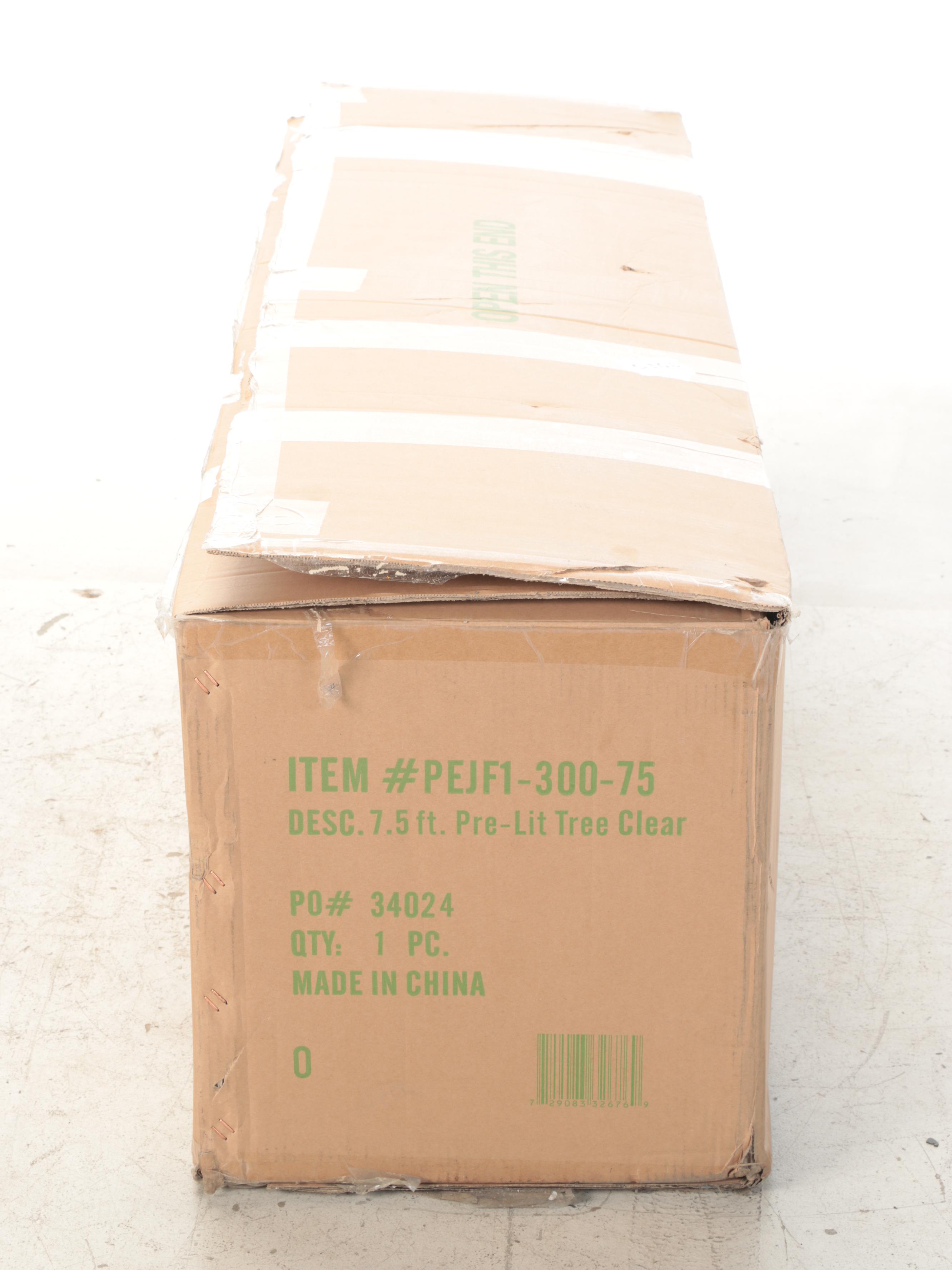 National Tree Company 7.5' Pre-Lit Christmas Tree With Bag