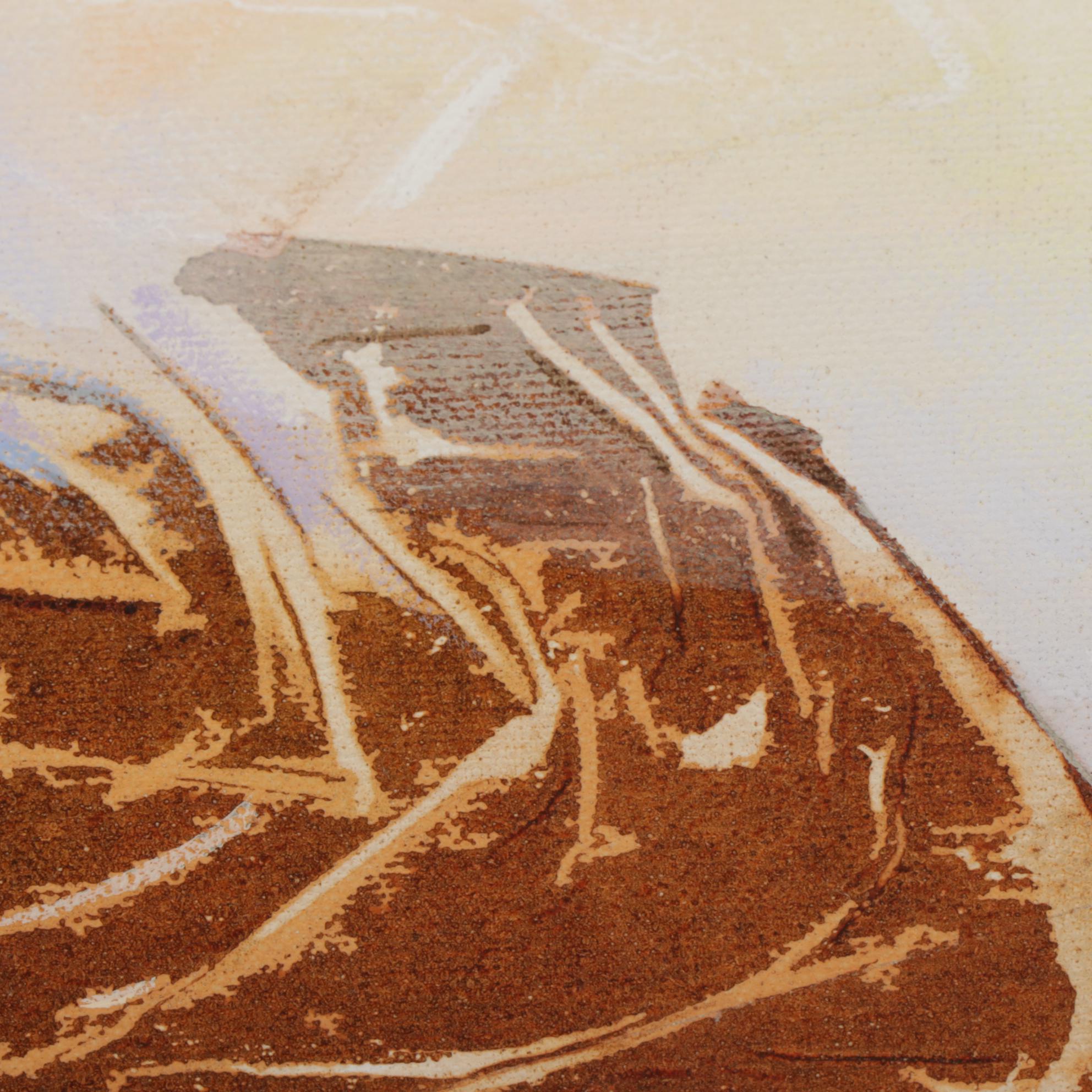 Dianne Almendinger Acrylic Painting "The Big One," 1989