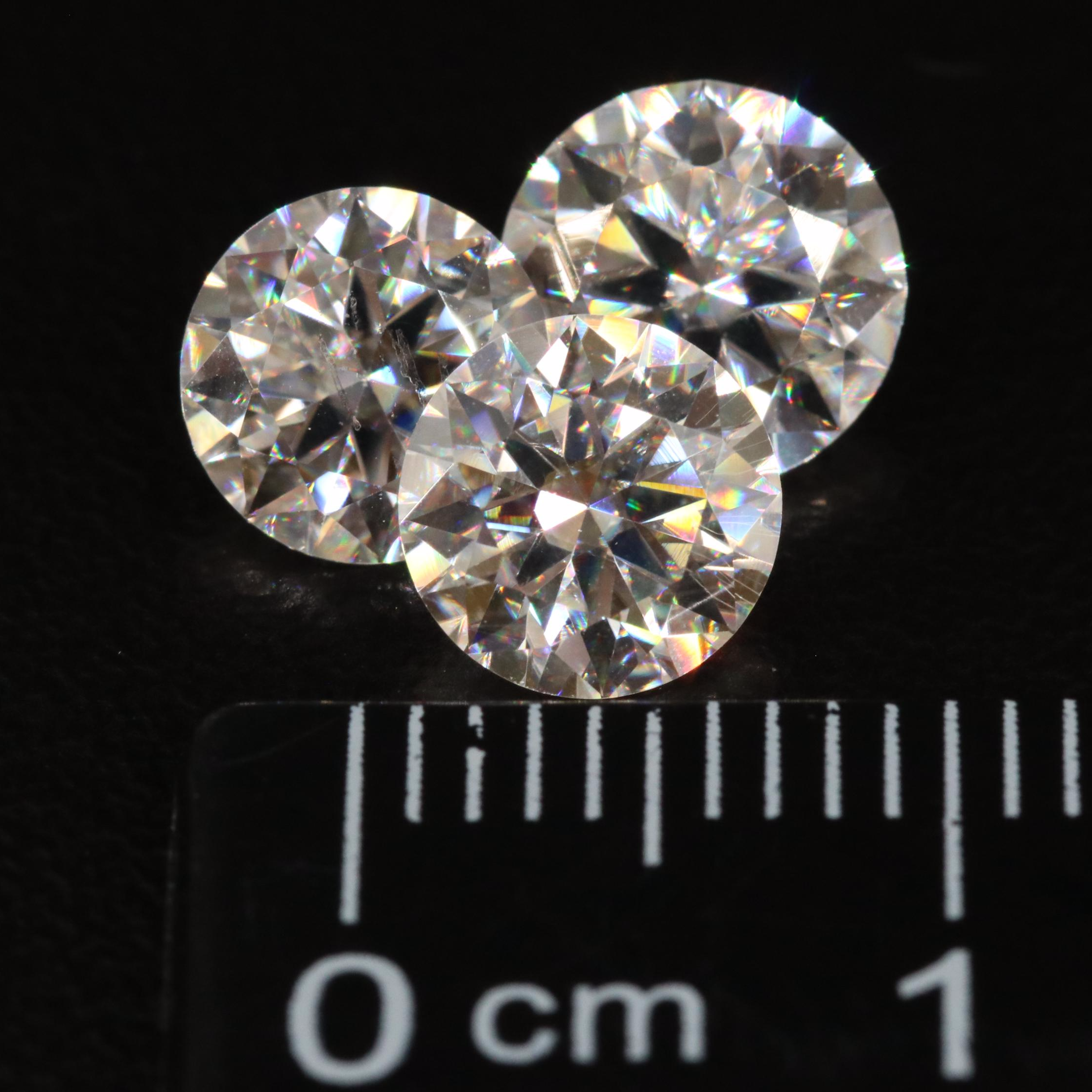 Loose 3.04 CTW Moissanite