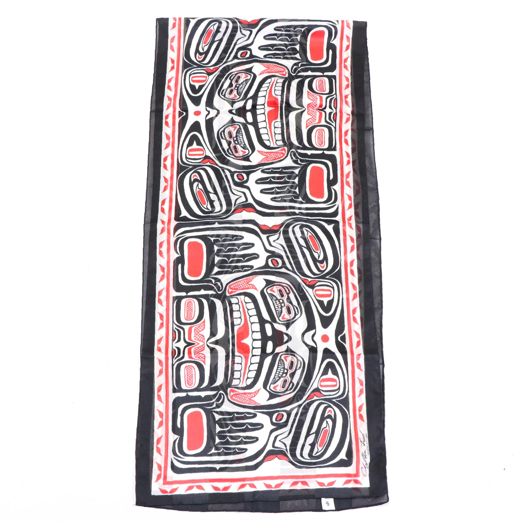 Clifton Fred for Magenta Designs First Nation Printed Scarf