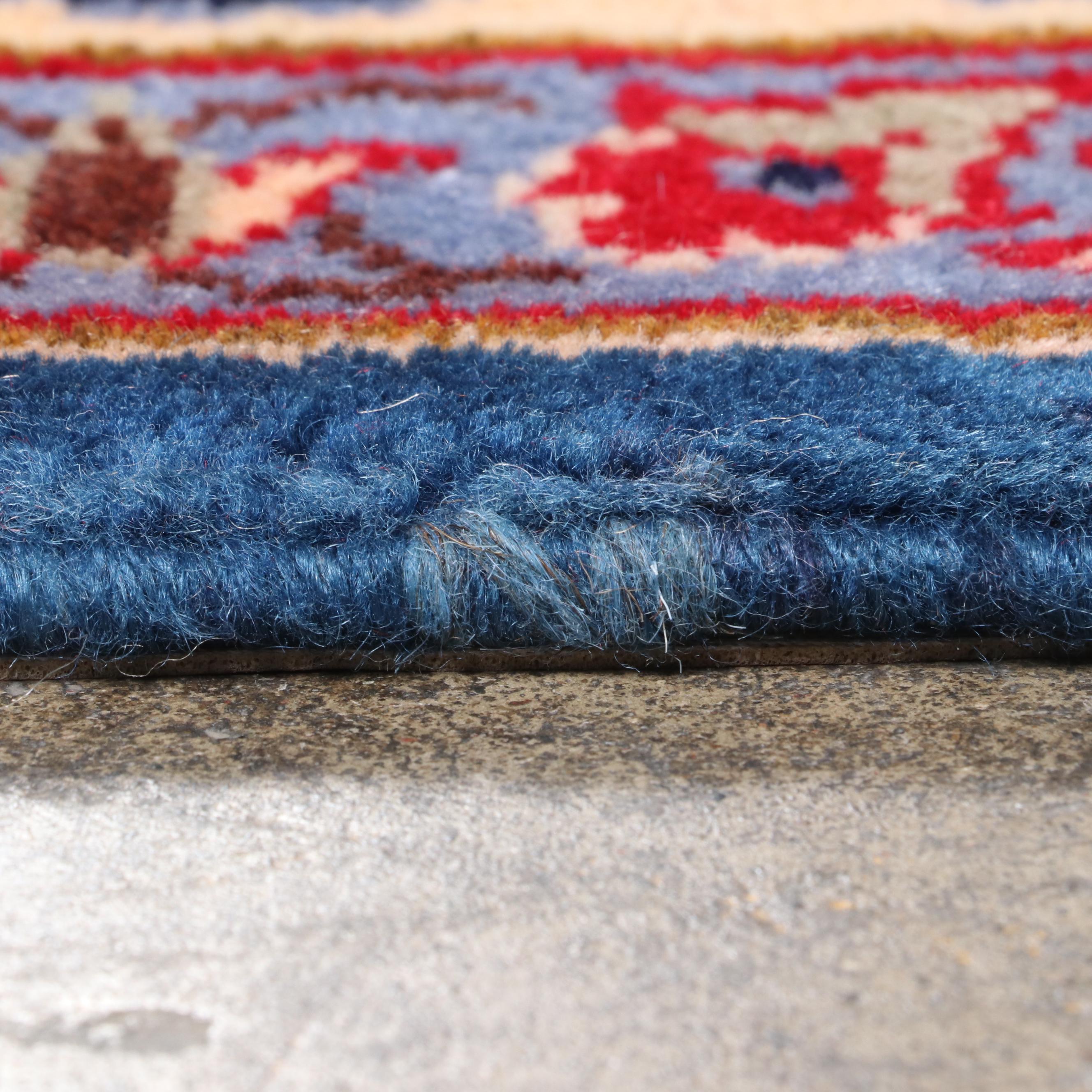 10'2 x 13'11 Hand-Knotted Persian Kashan Room Sized Rug