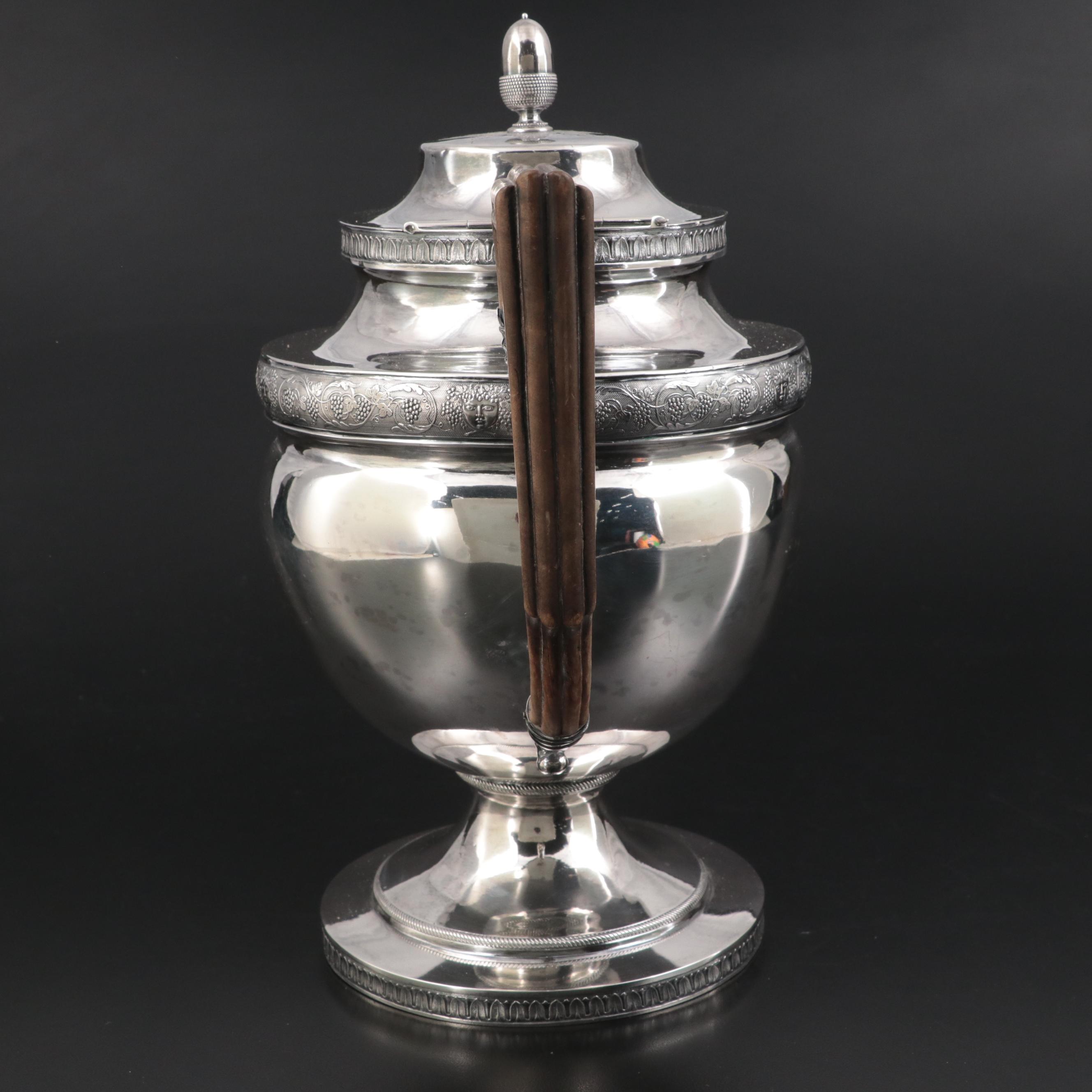 Christian Wiltberger Coin Silver Teapot, circa 1800