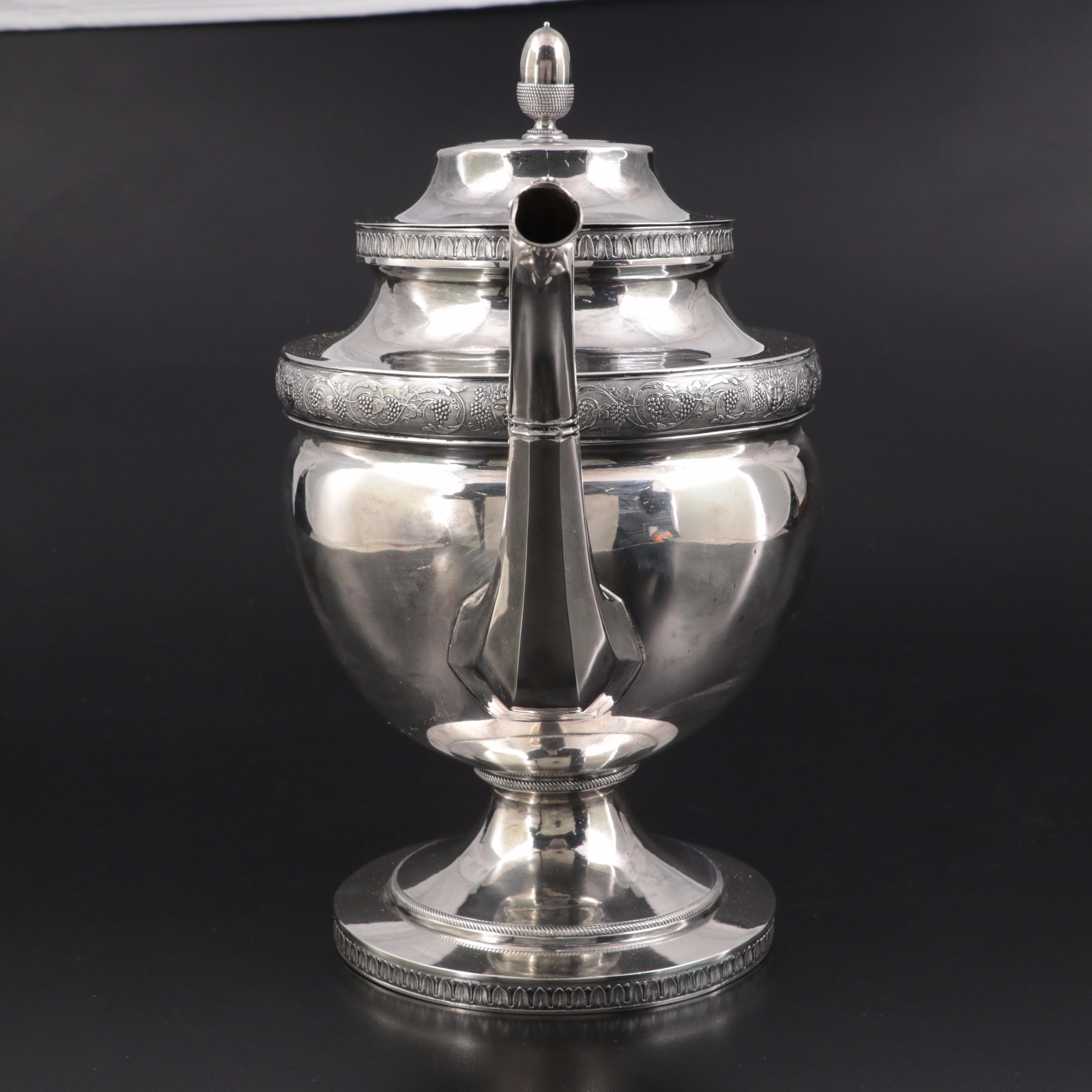 Christian Wiltberger Coin Silver Teapot, circa 1800