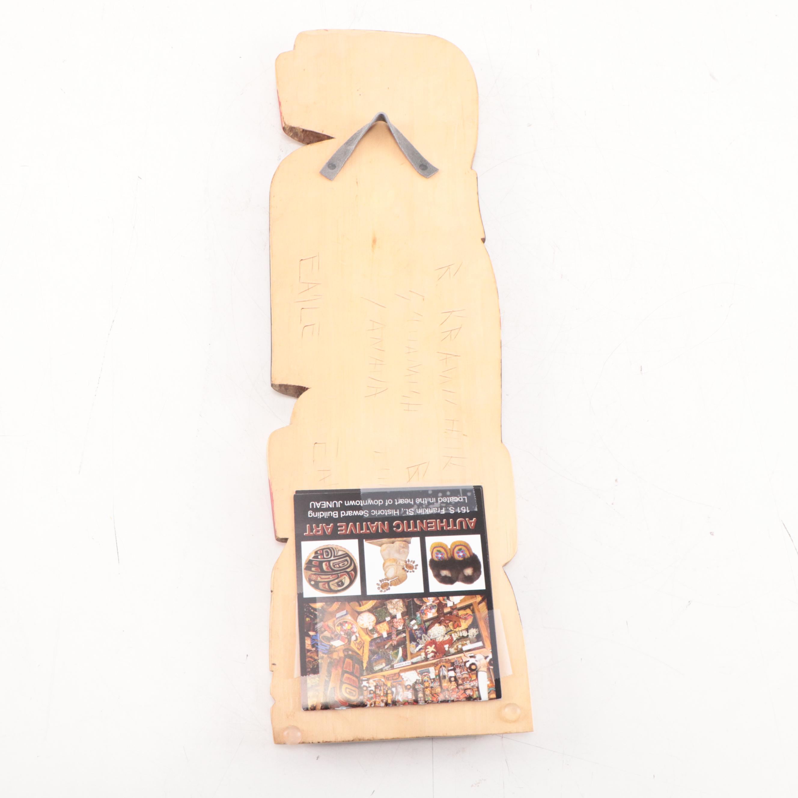 Dora Edwards Pacific Northwest Native American Style Carved Wall Hangings