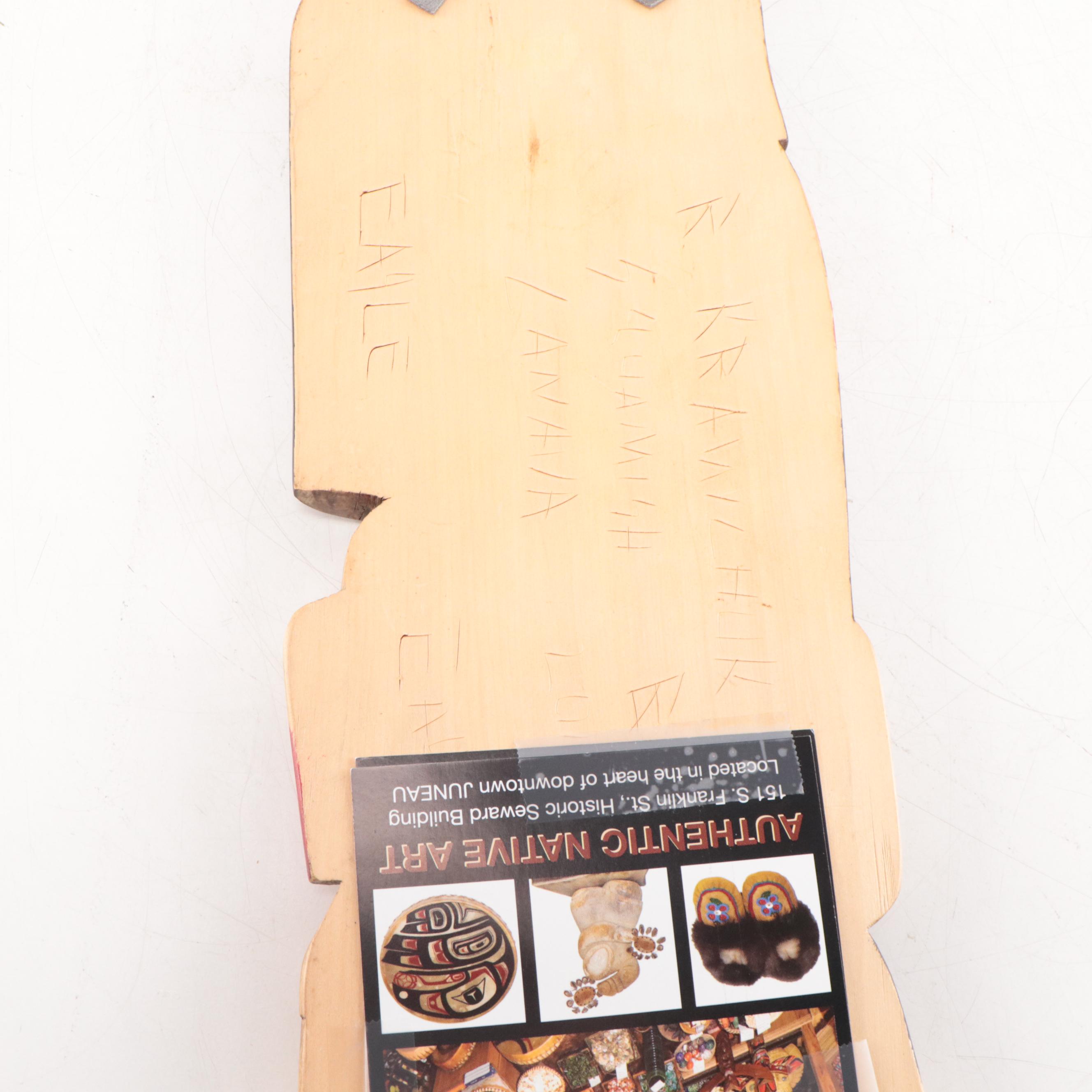 Dora Edwards Pacific Northwest Native American Style Carved Wall Hangings