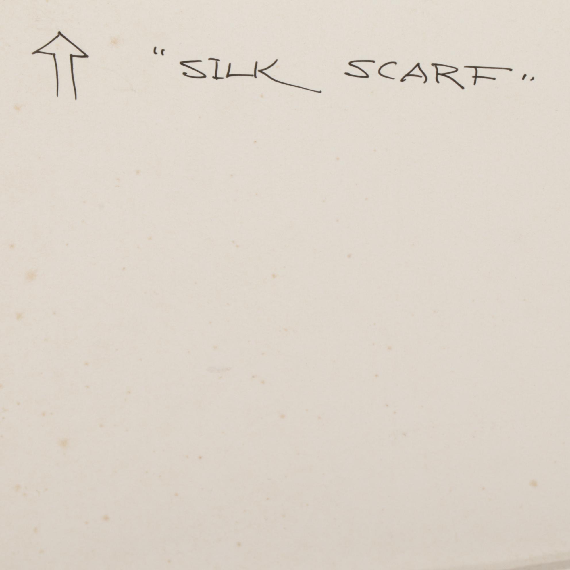 Dianne Almendinger Mixed Media Painting "Silk Scarf," 1989