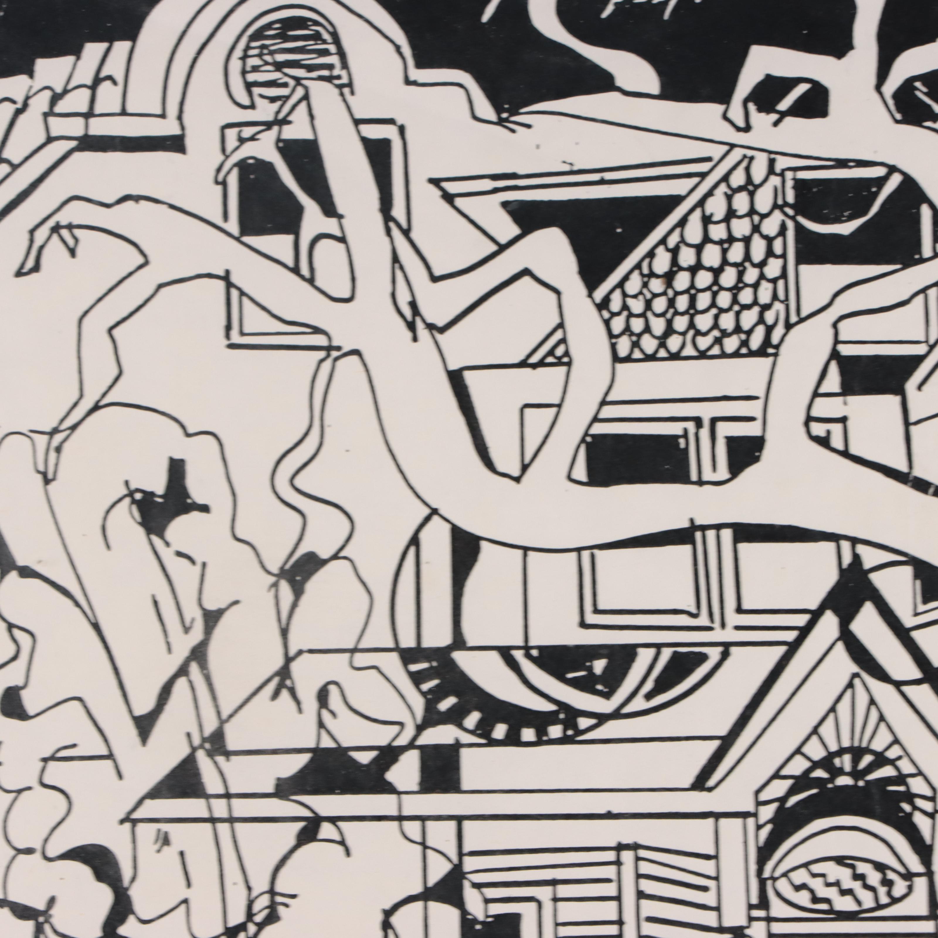 Merwin Altfeld Digital Print of a Victorian Style House, Late 20th Century