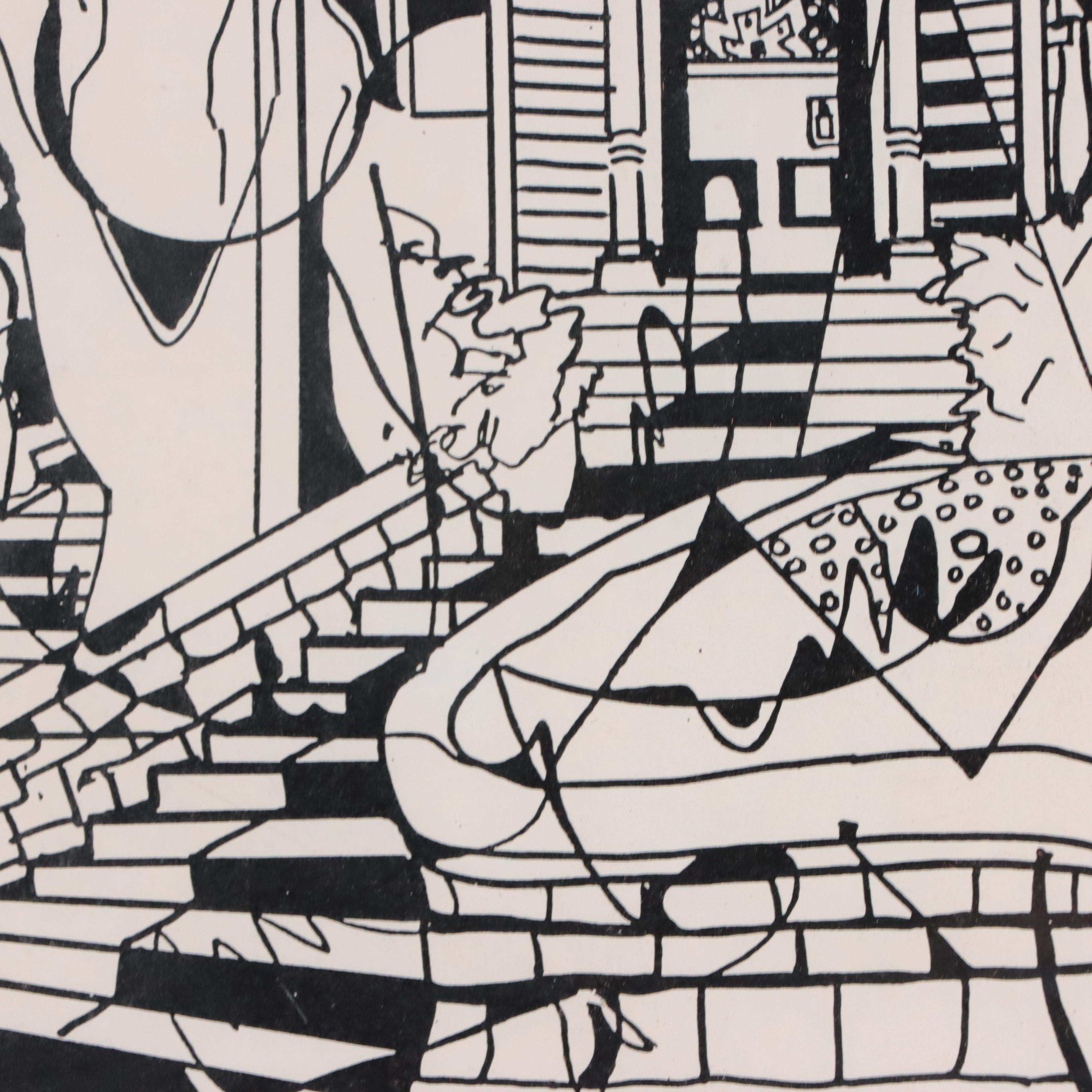 Merwin Altfeld Digital Print of a Victorian Style House, Late 20th Century