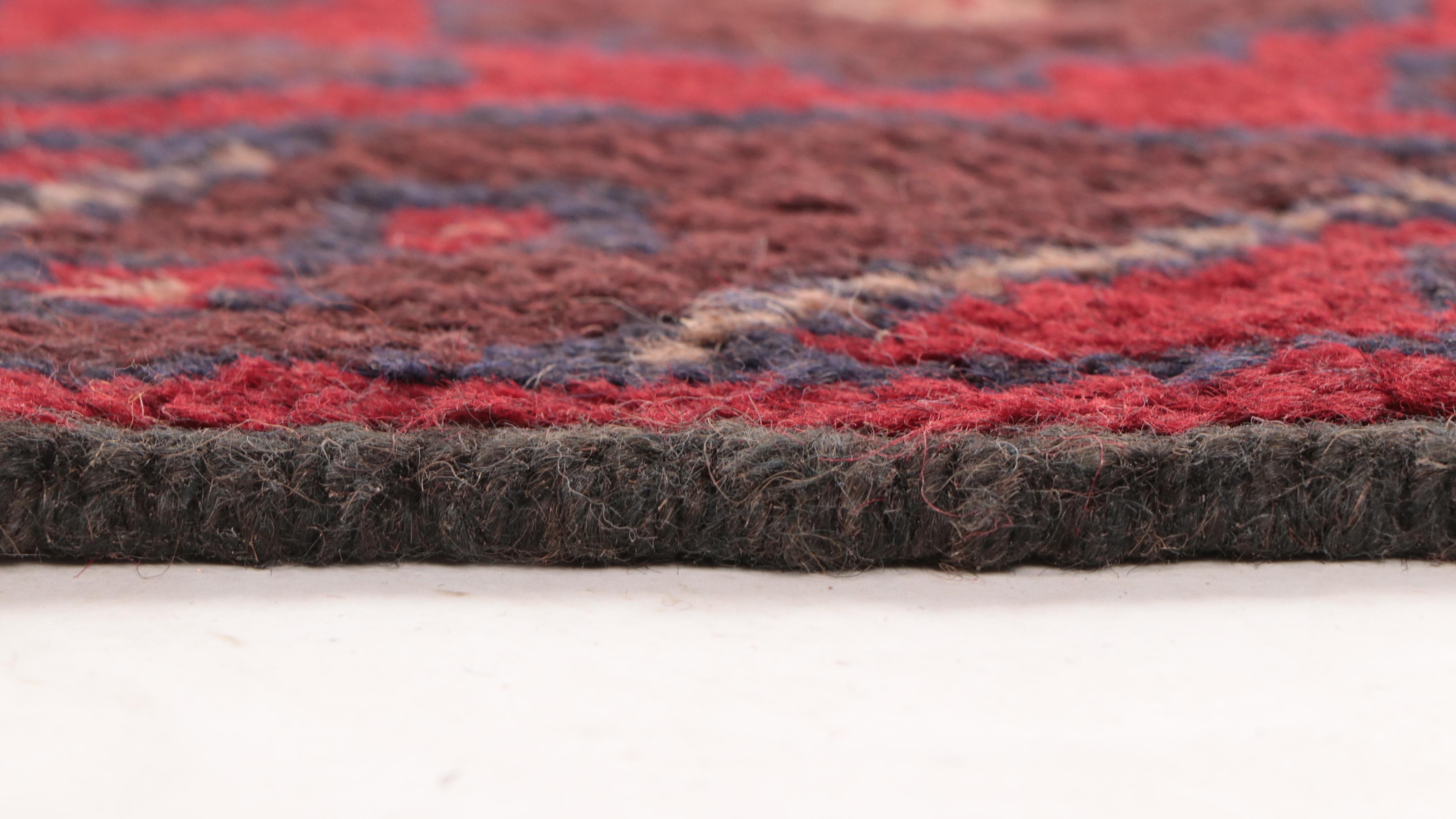 3' x 4'8 Hand-Knotted Afghan Baluch Accent Rug