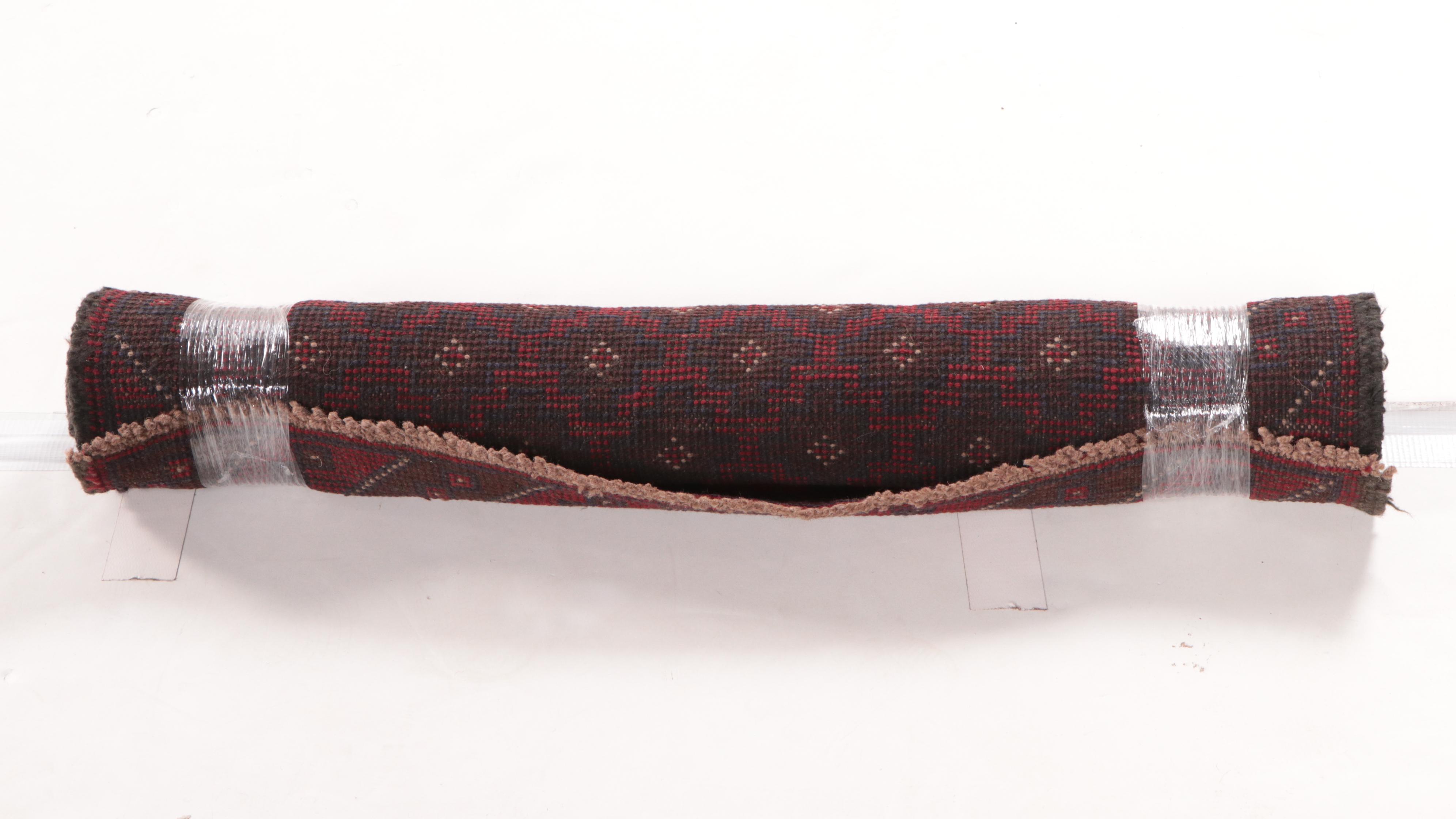 3' x 4'8 Hand-Knotted Afghan Baluch Accent Rug