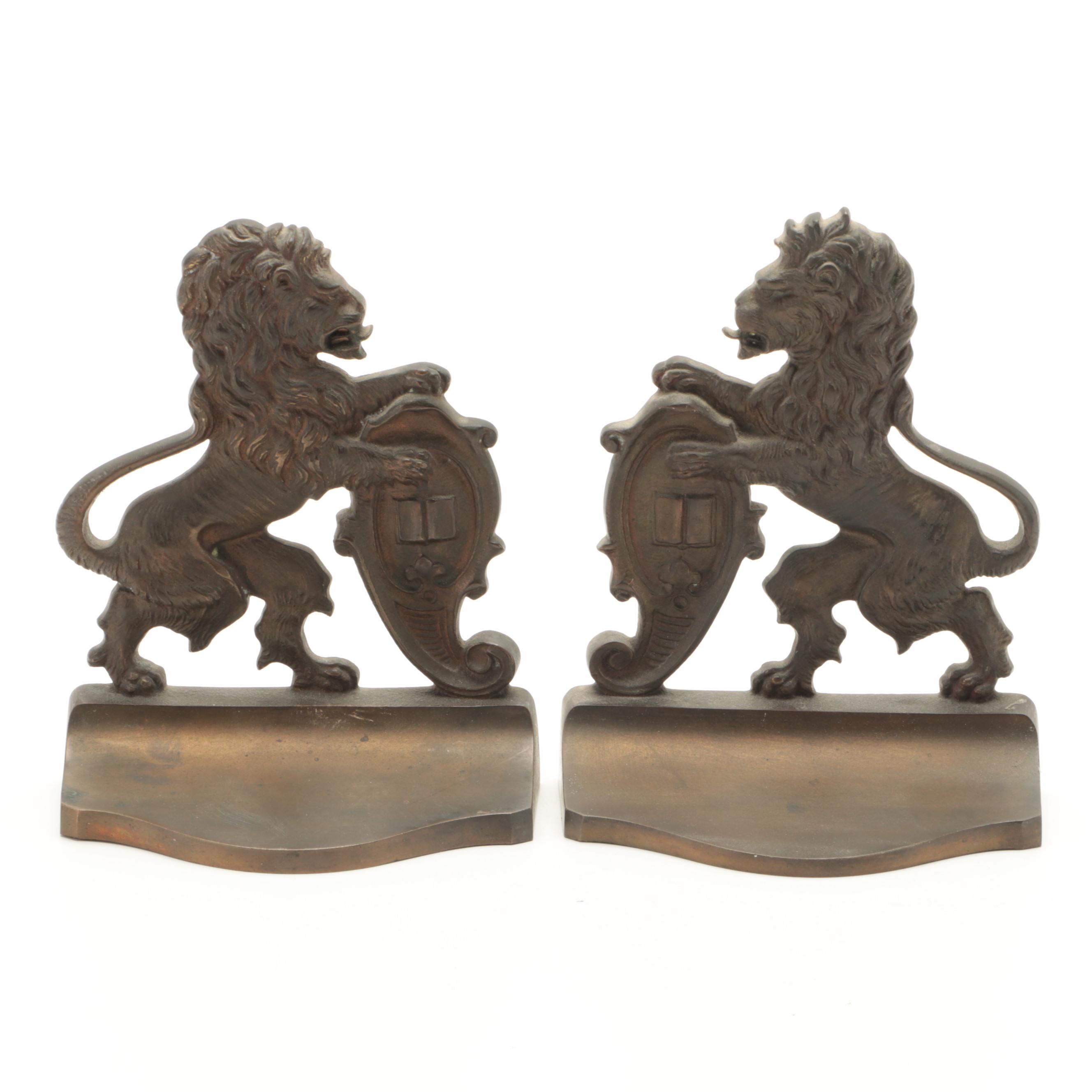 Hubley "Ponies In A Storm" and Other Cast Iron Bookends, Early 20th Century