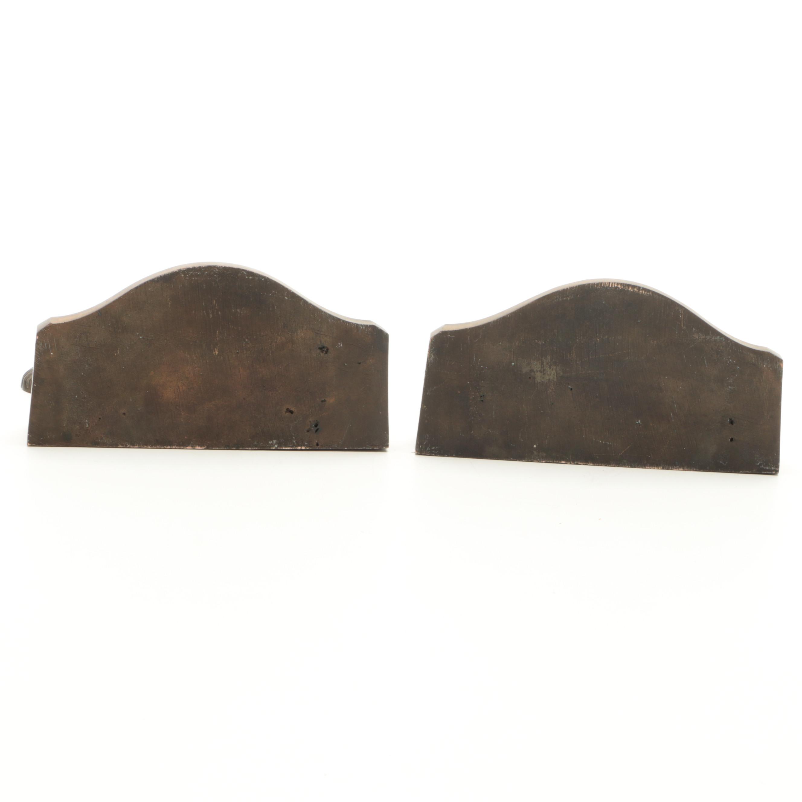 Hubley "Ponies In A Storm" and Other Cast Iron Bookends, Early 20th Century