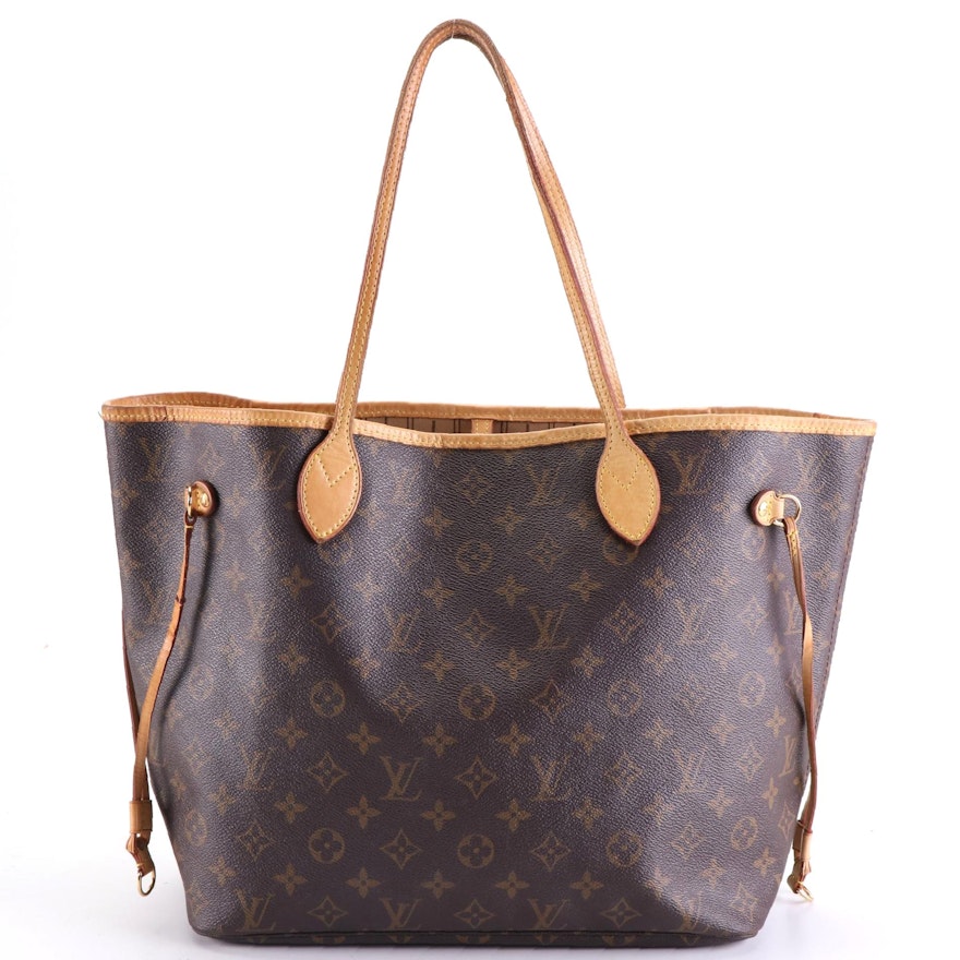 Louis Vuitton Neverfull MM in Monogram Canvas and Vachetta Leather