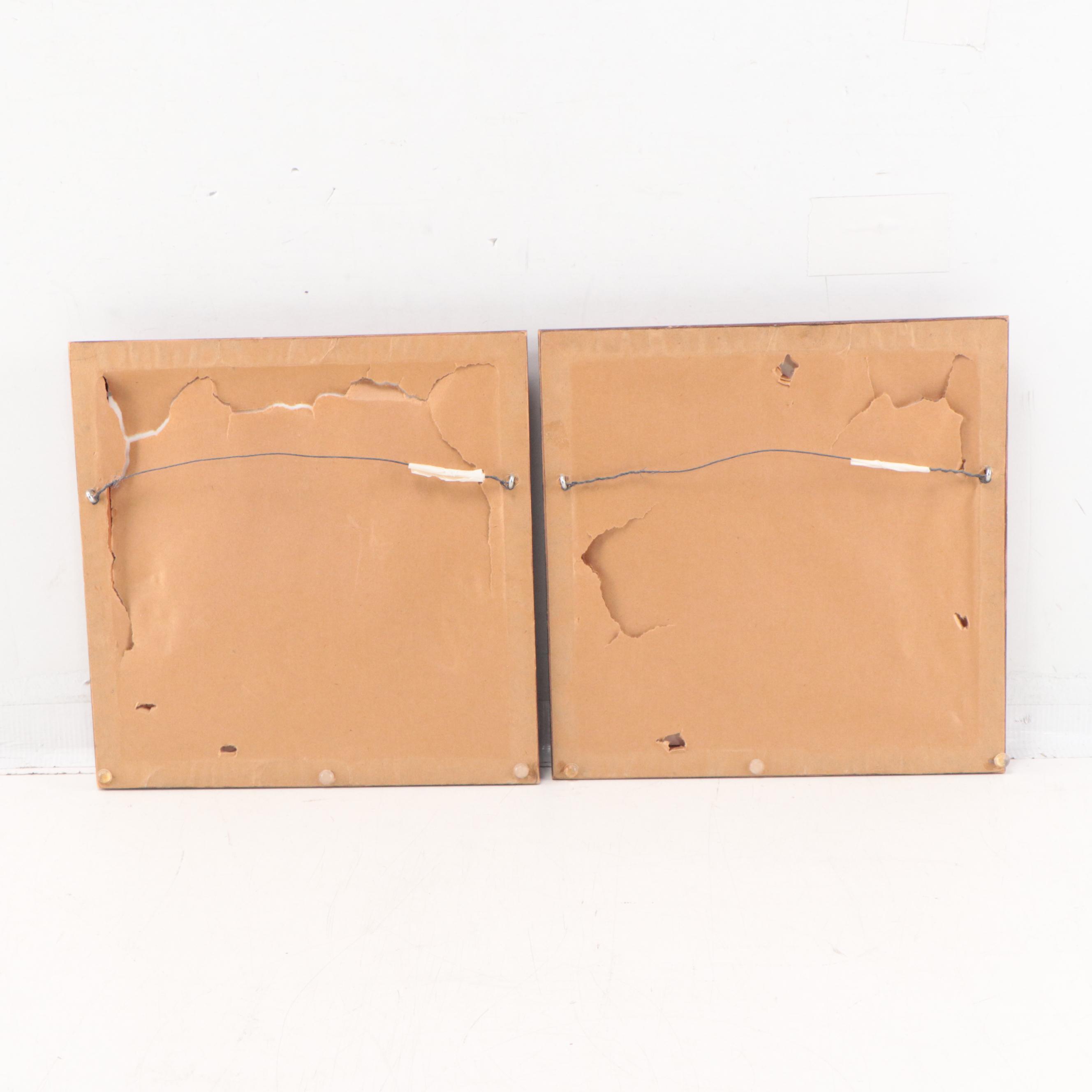 Reginald Trevisan Set of Watercolor Paintings of Ducks "Blue Wing Teal"