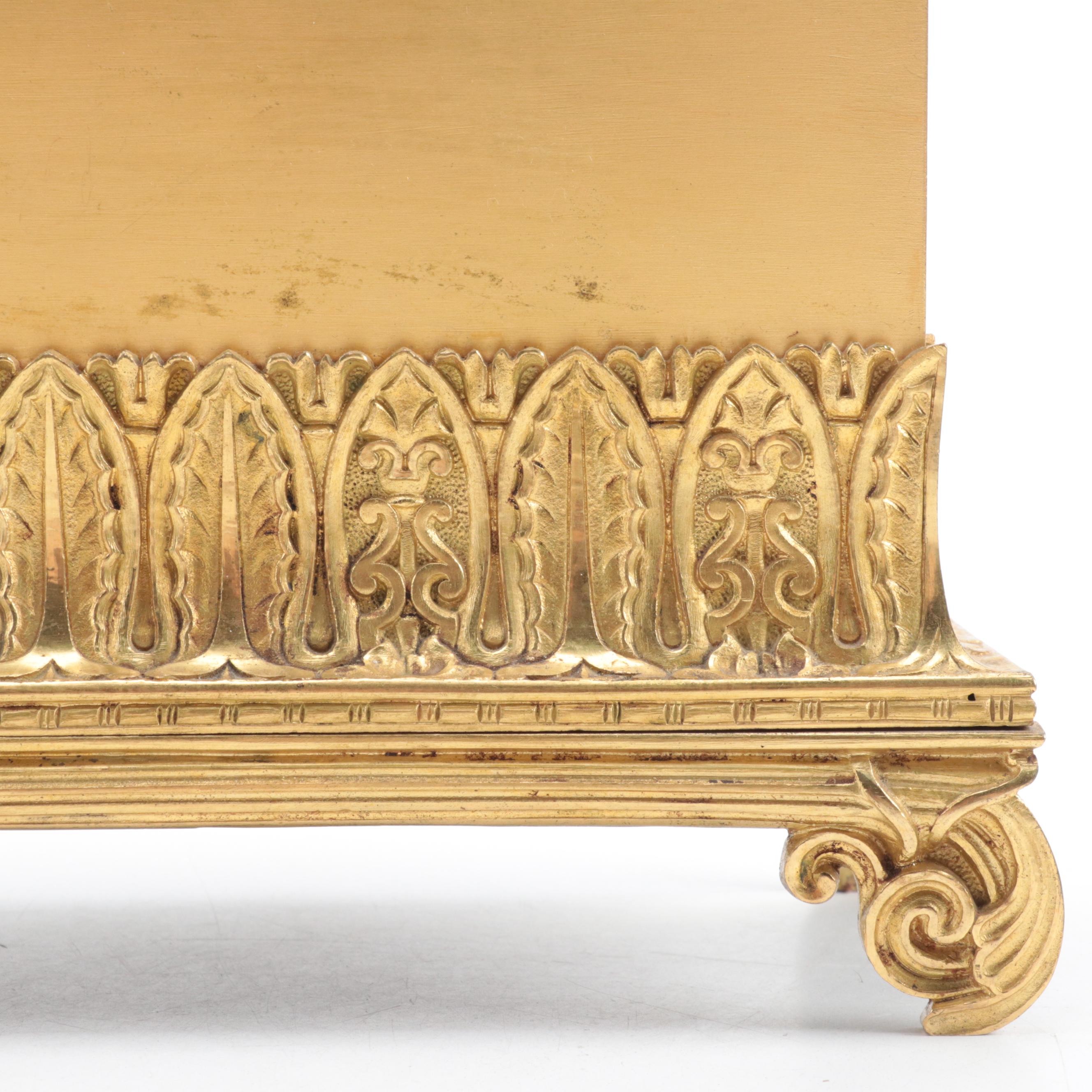 Napoleon III Gilt Metal and Patinated Bronze Mantel Clock, 19th C