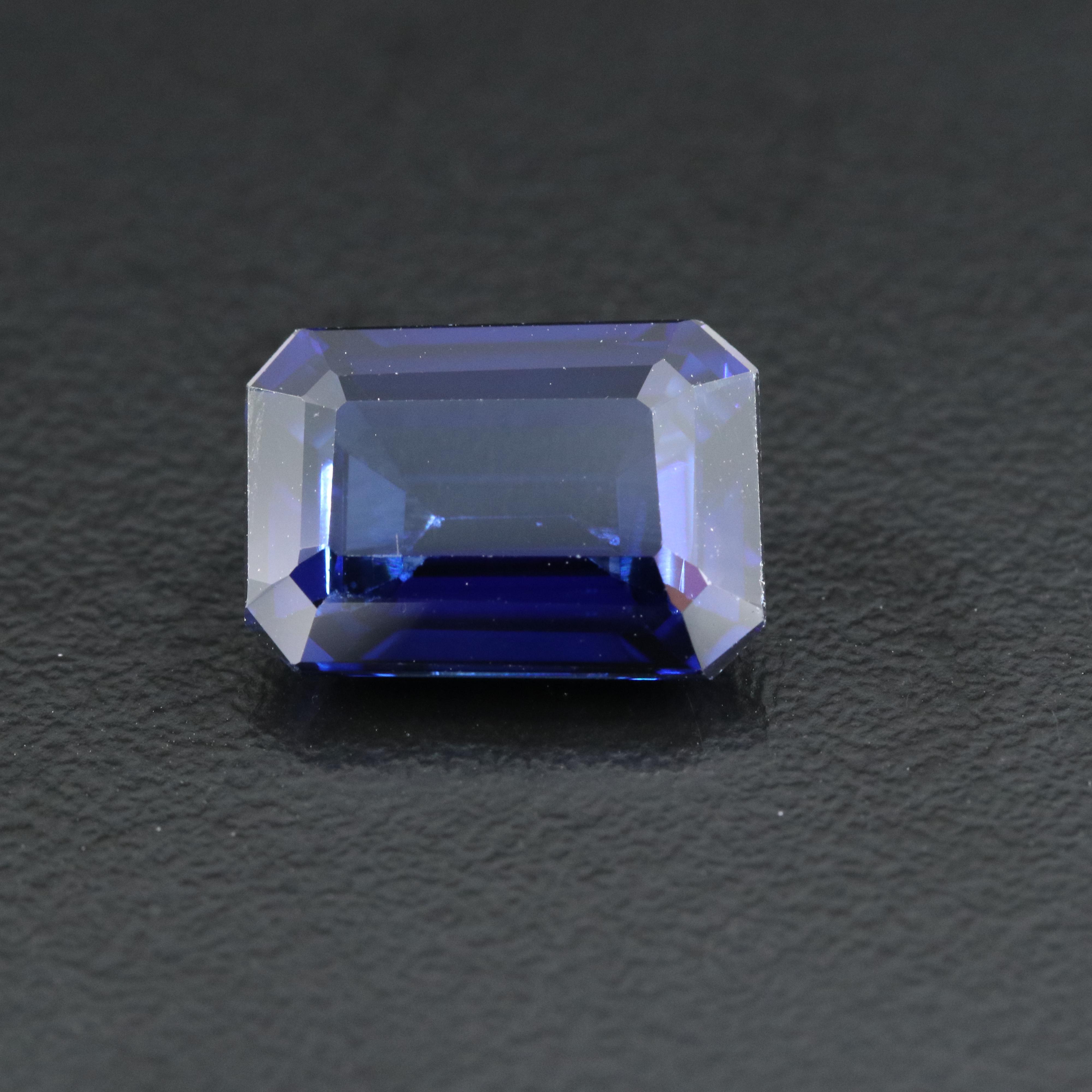 Loose 8.81 CT Lab Grown Sapphire