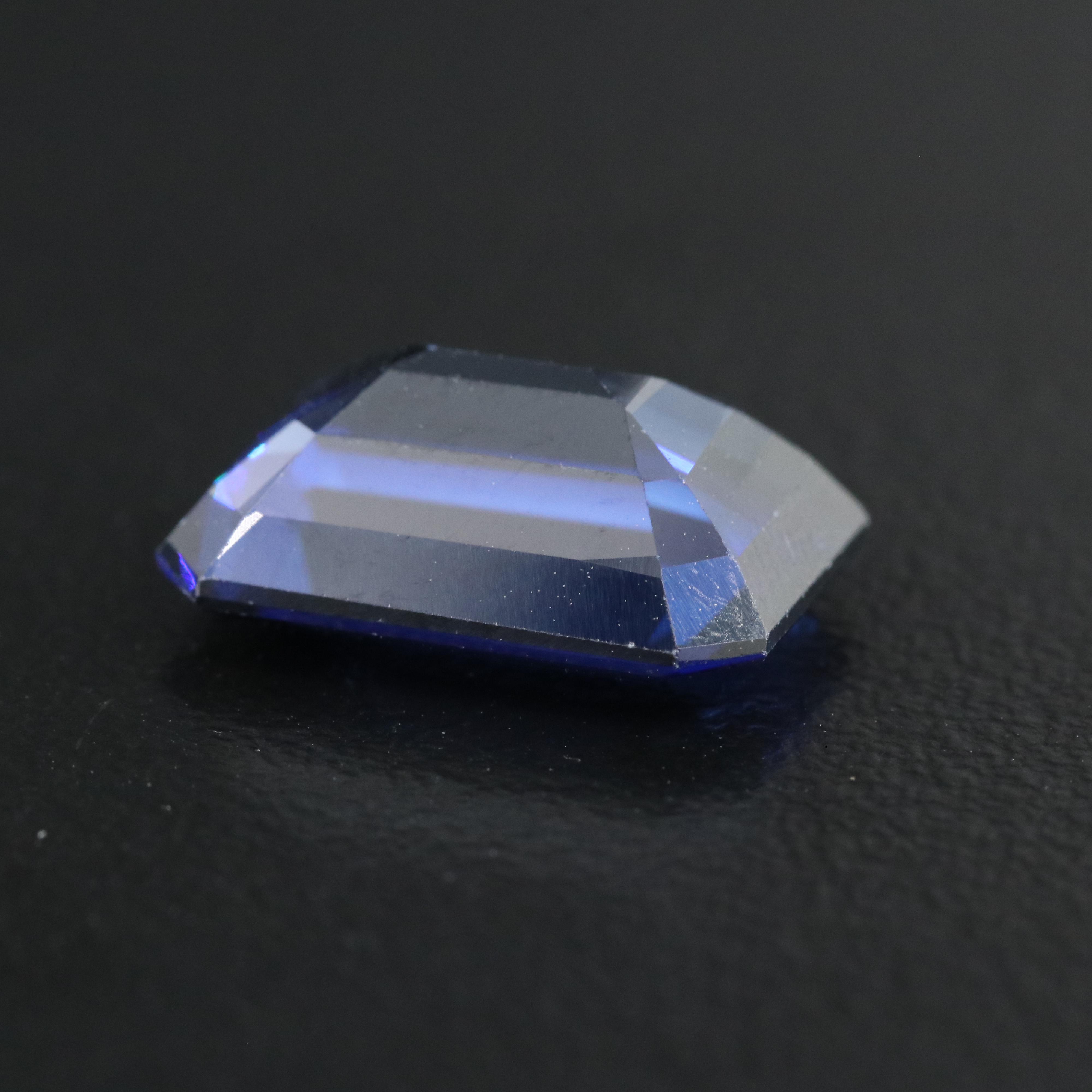 Loose 8.81 CT Lab Grown Sapphire