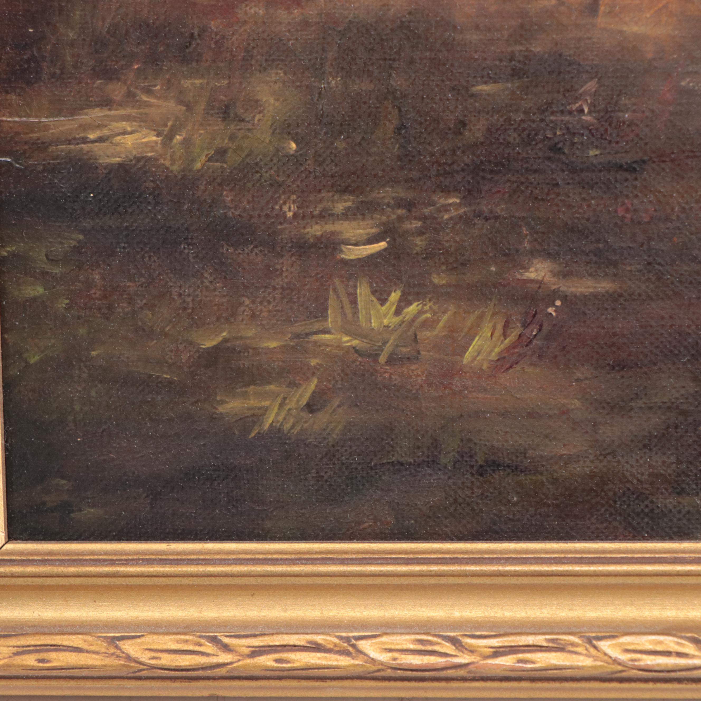 Oil Painting of Pastoral Landscape