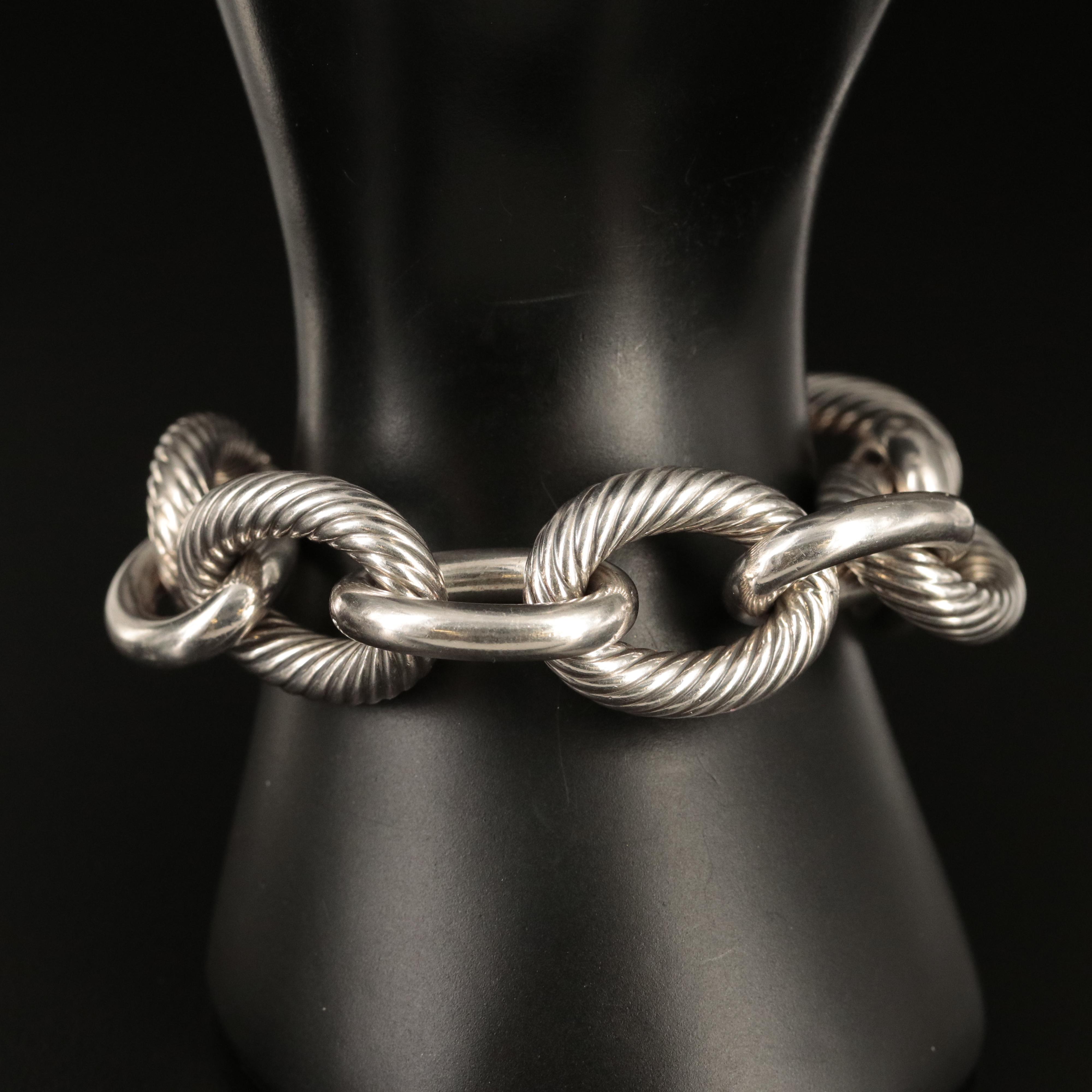 David Yurman Extra Large Oval Link Bracelet