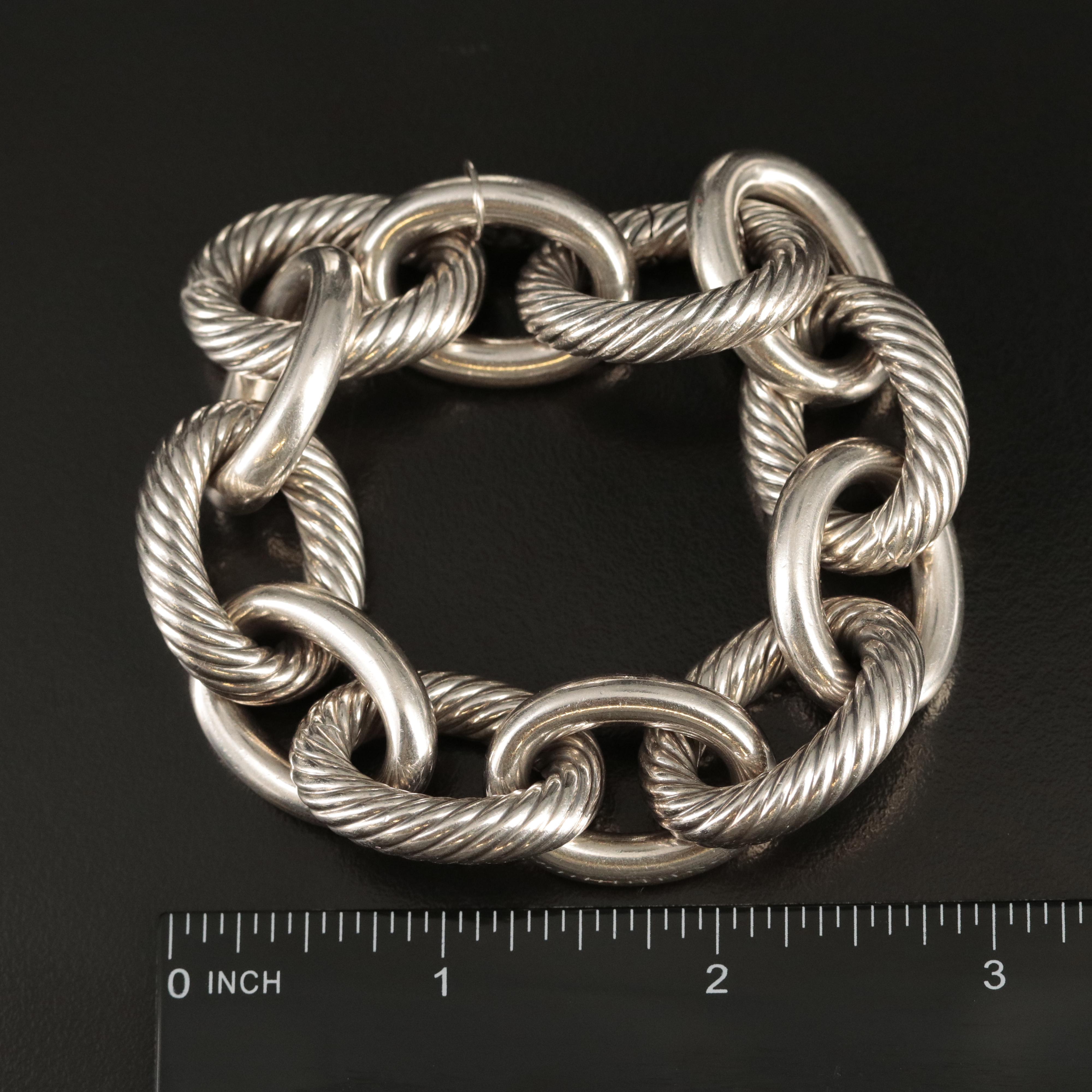 David Yurman Extra Large Oval Link Bracelet