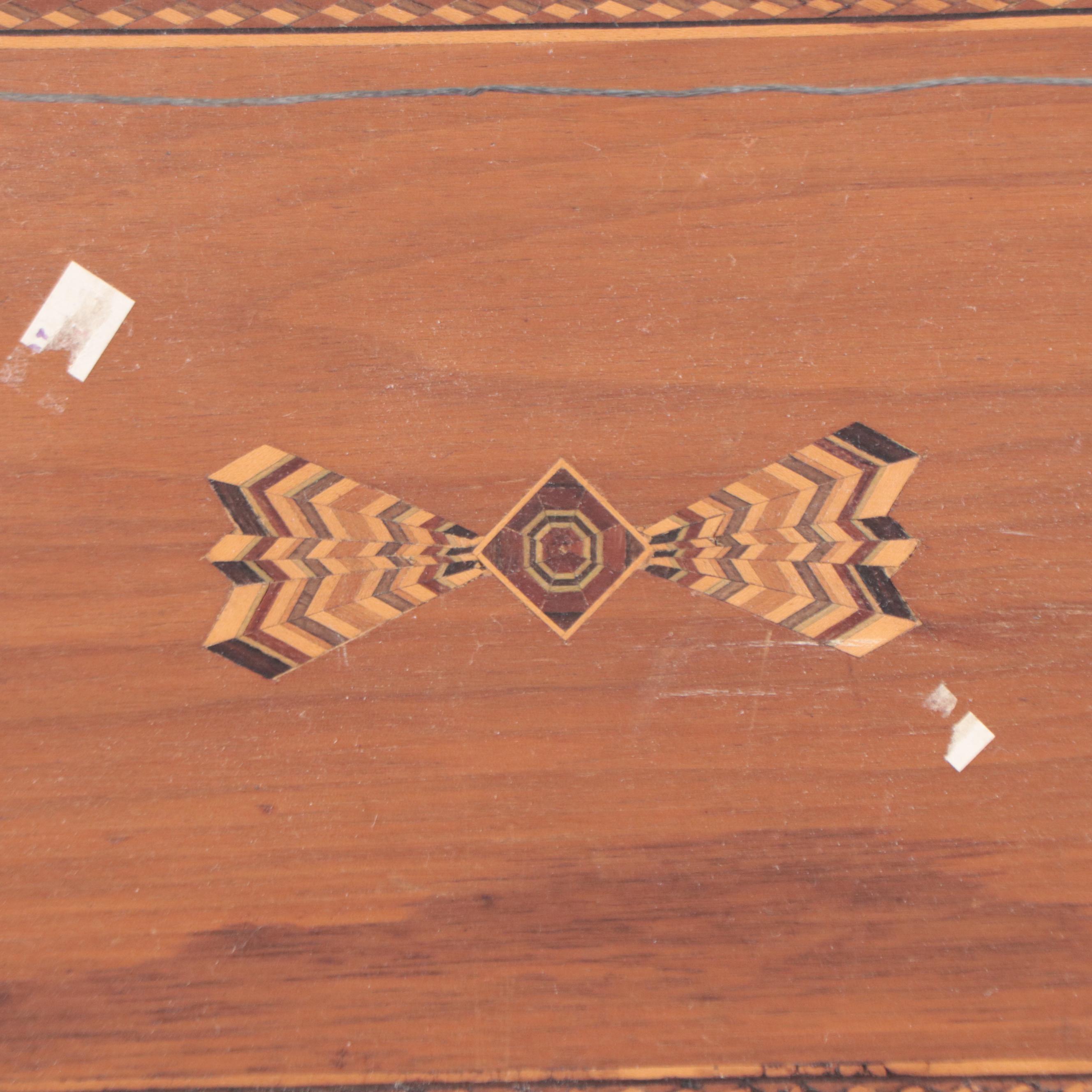 Impasto Landscape Oil Painting with Flamingos, 1975