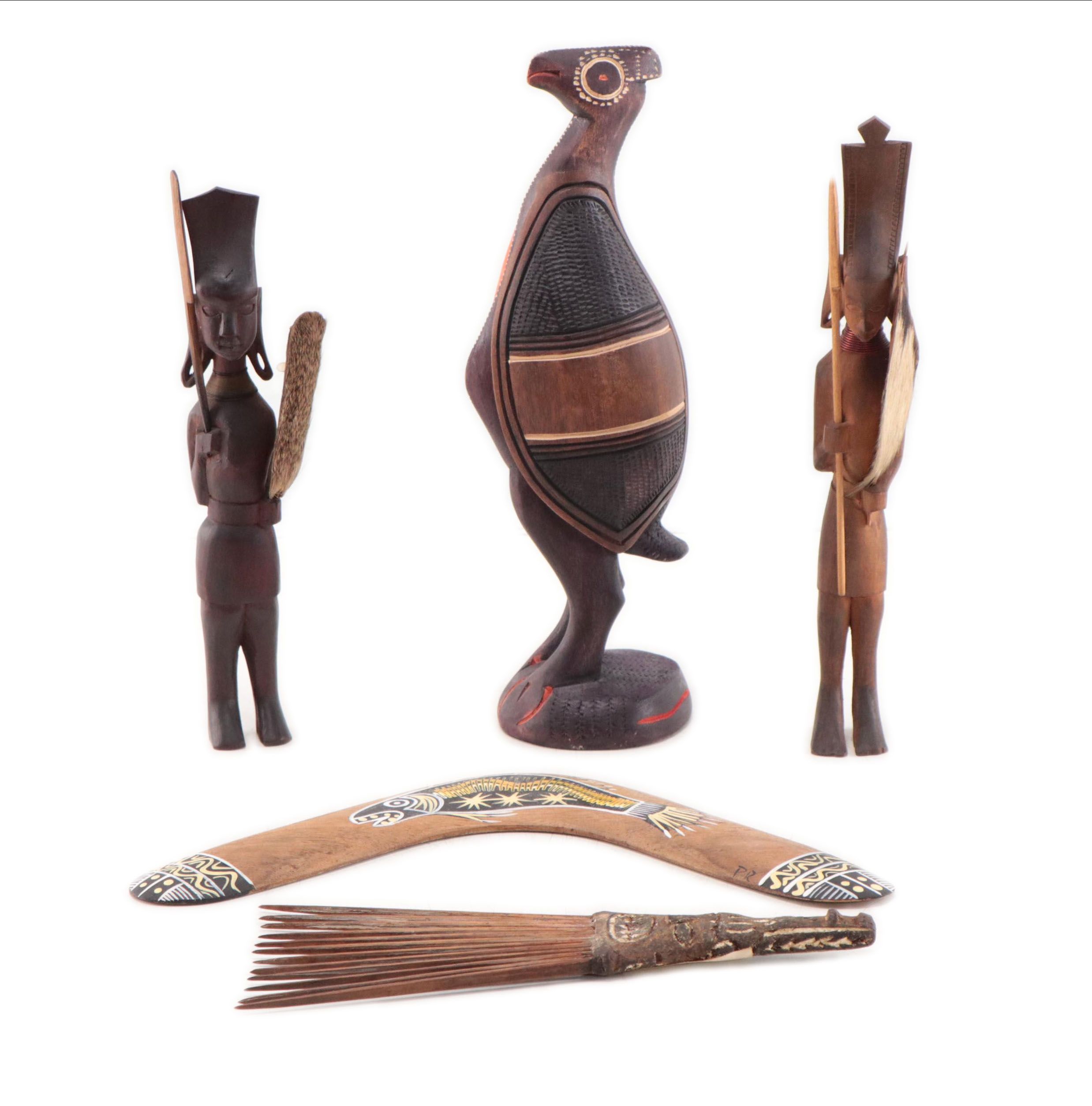 Ethnographic Style Carved Wood Collection