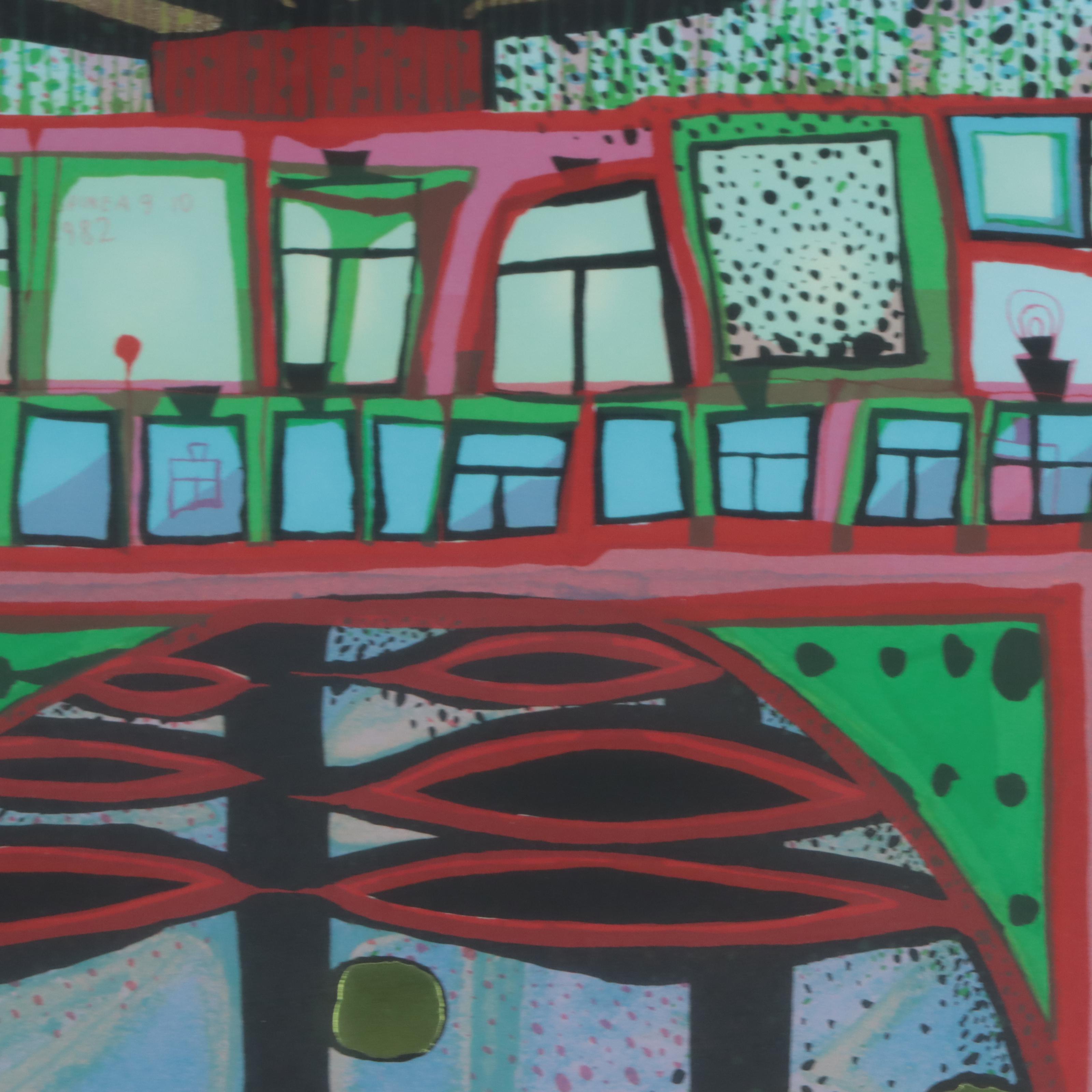 Friedensreich Hundertwasser Serigraph "Homo Humus Come Va 10002 Nights"