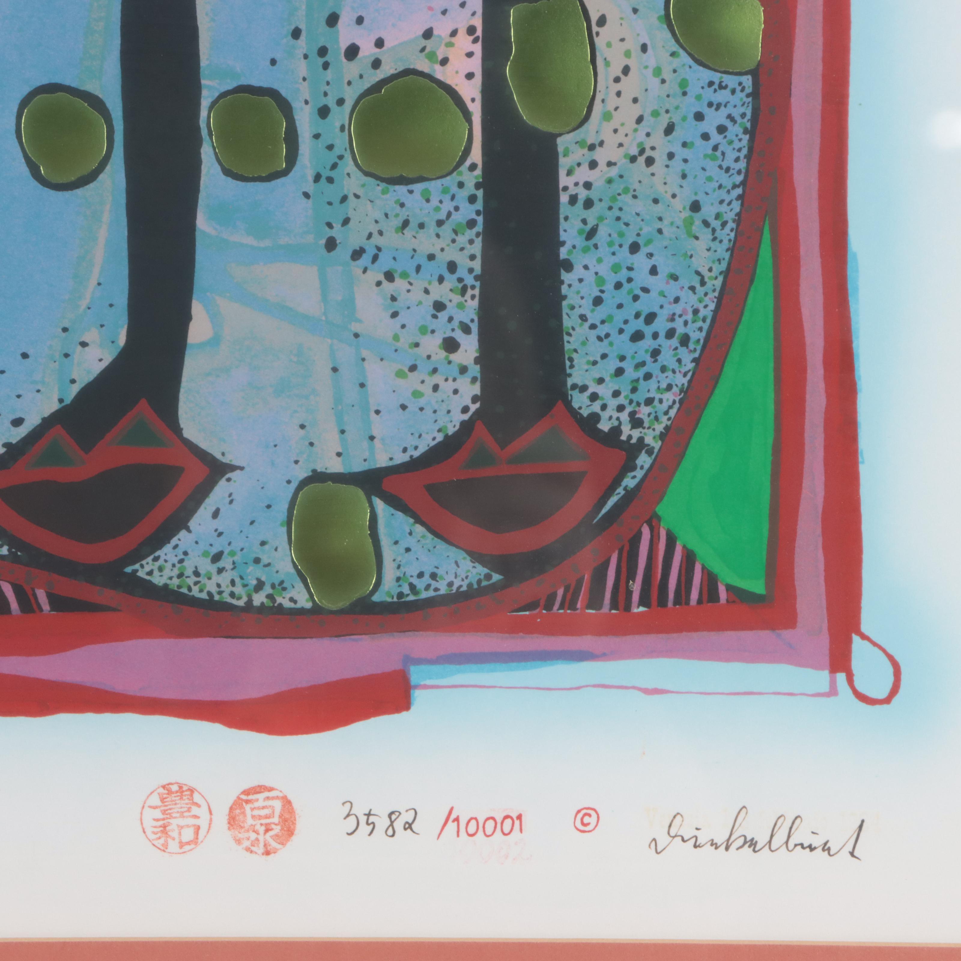 Friedensreich Hundertwasser Serigraph "Homo Humus Come Va 10002 Nights"