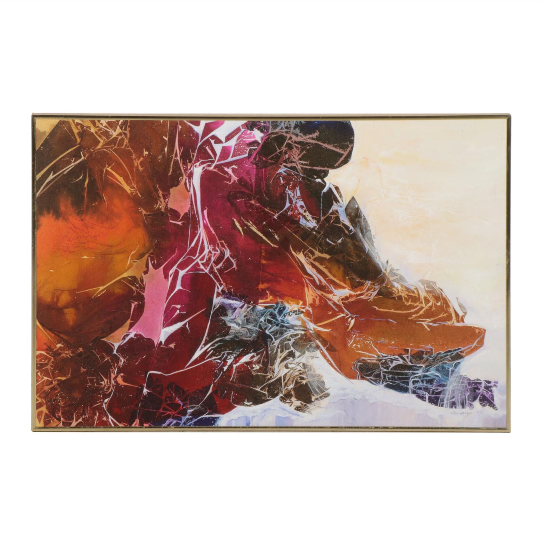 Dianne Almendinger Acrylic Painting "The Big One," 1989