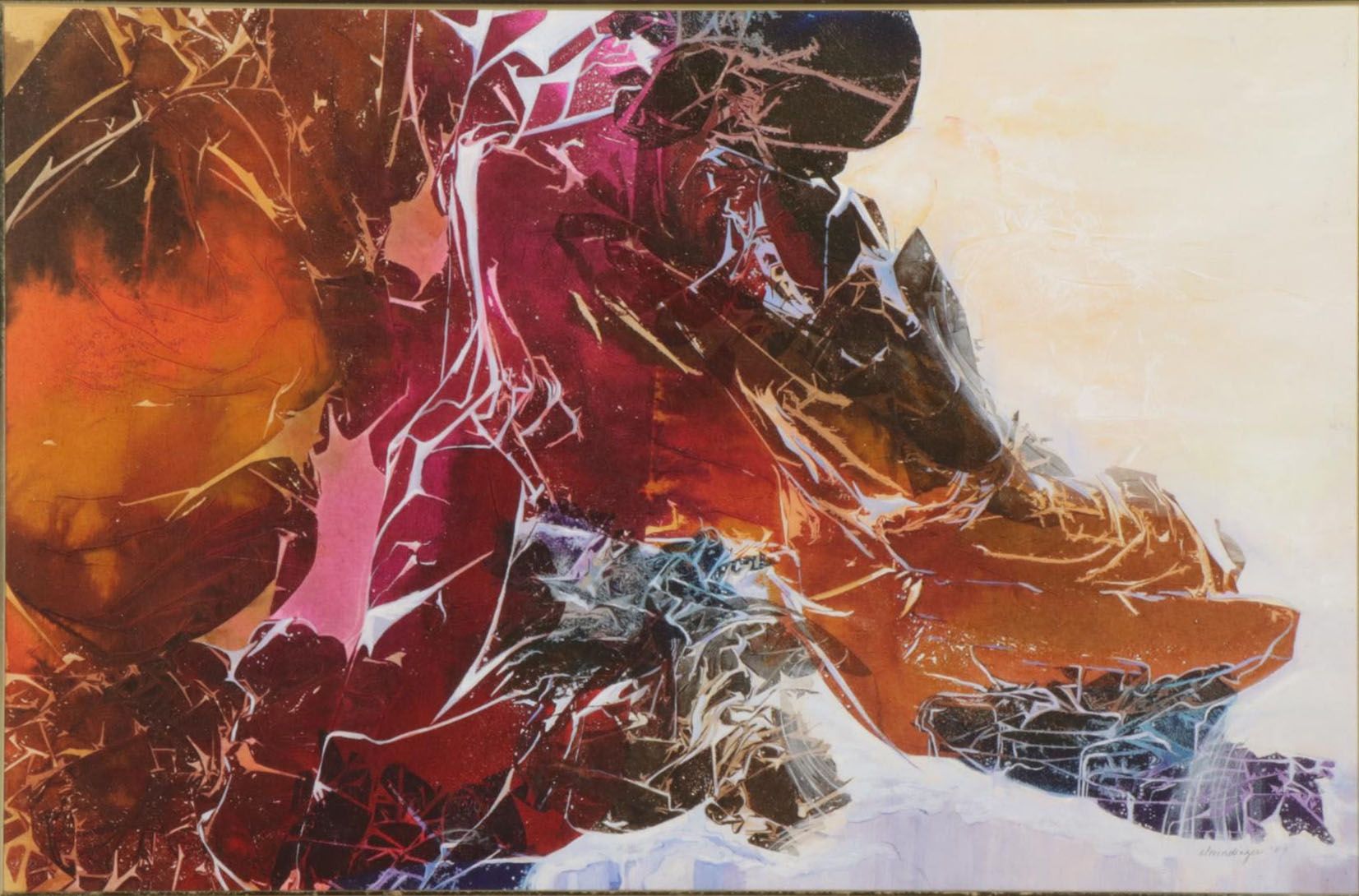 Dianne Almendinger Acrylic Painting "The Big One," 1989