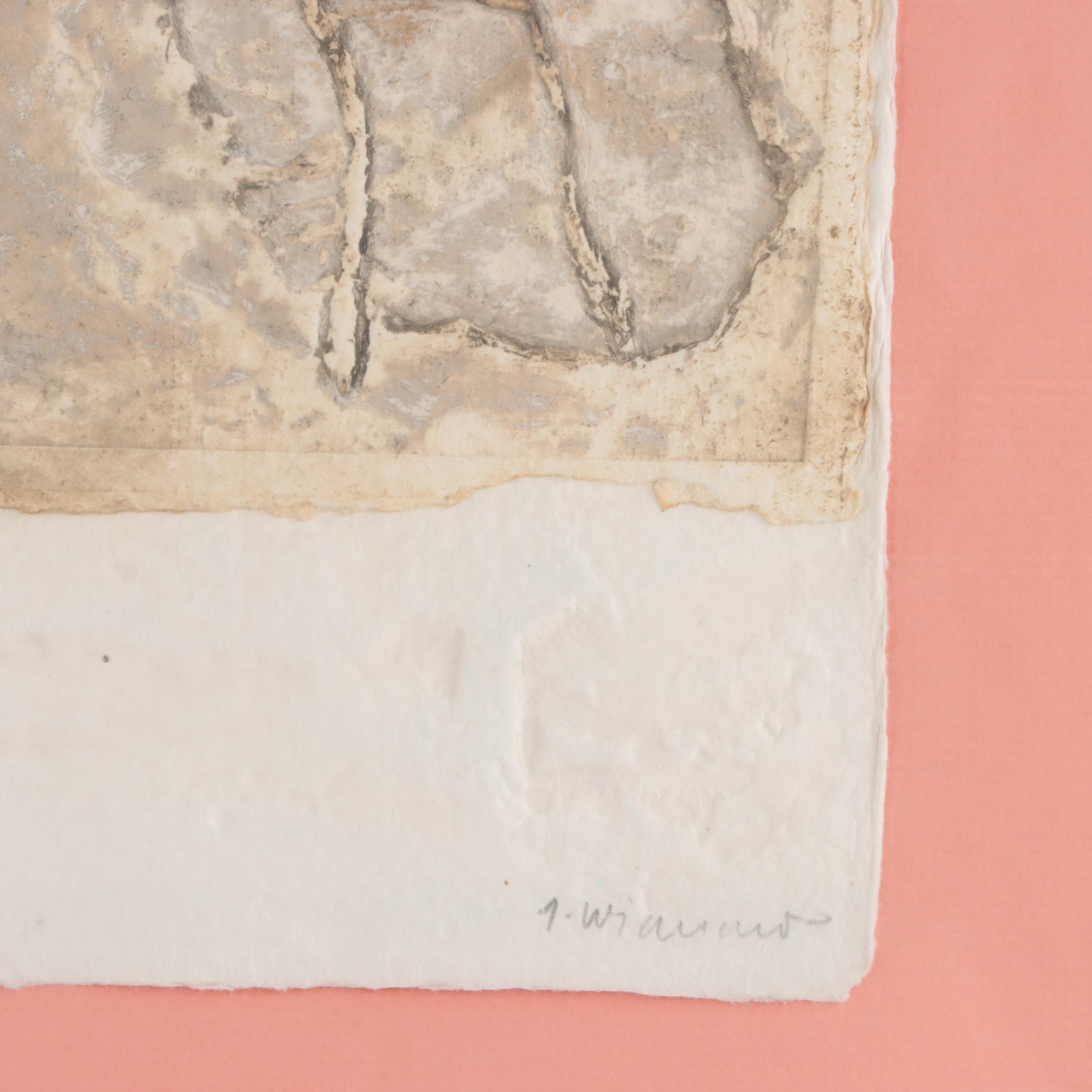 James Coignard Carborundum Etching "Skcar," Circa 1980