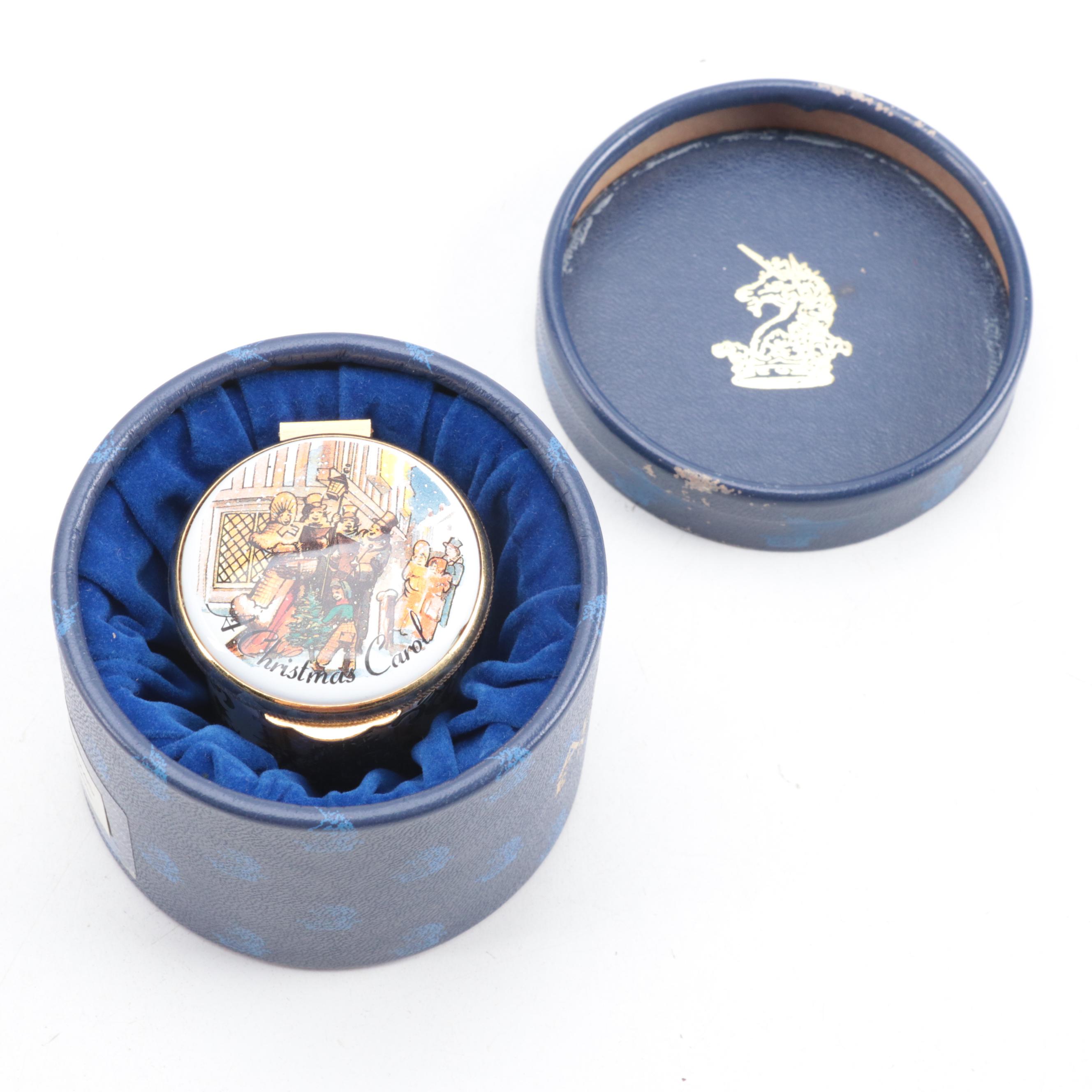 Halcyon Days with Other English Annual Christmas and Other Enameled Metal Boxes