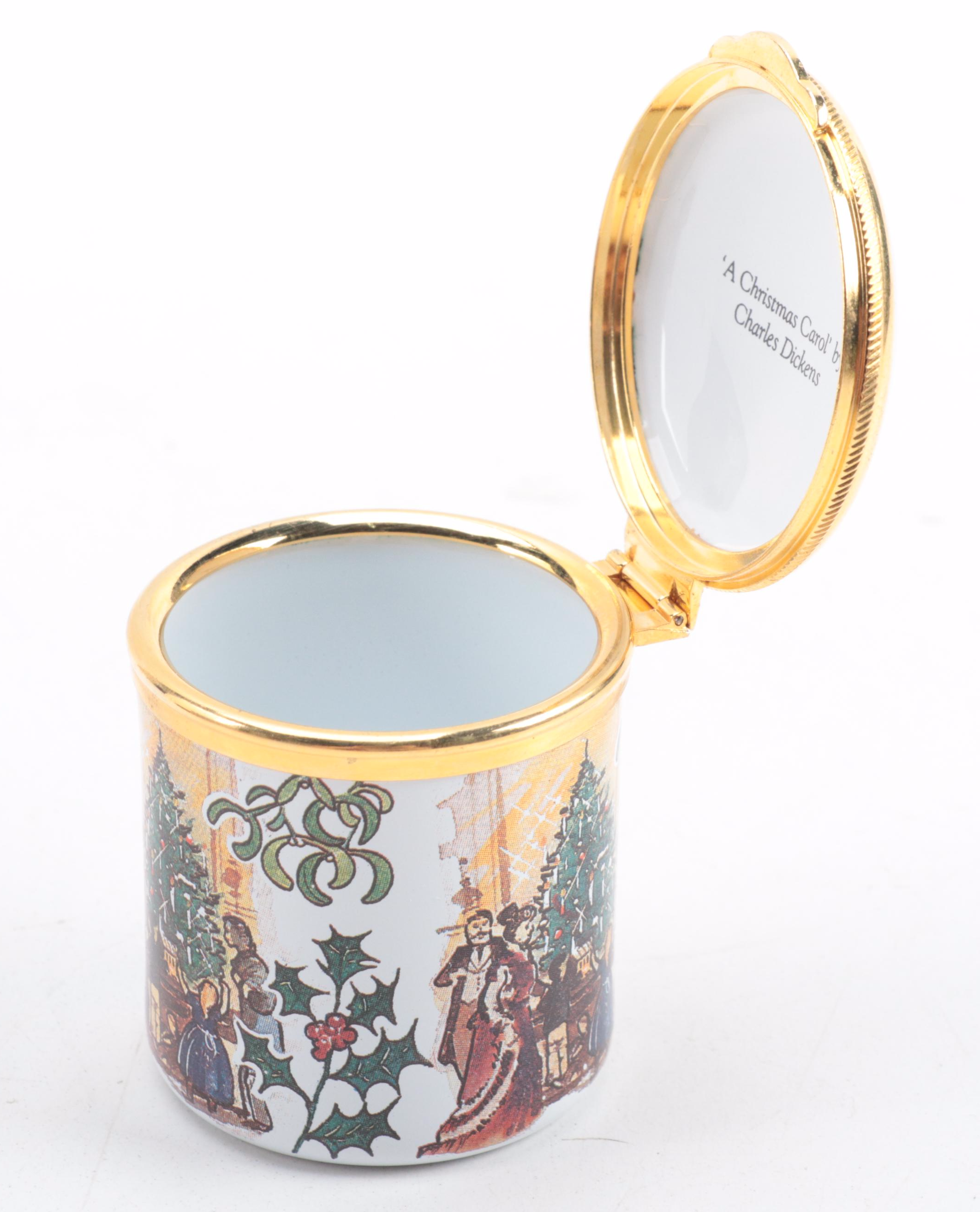 Halcyon Days with Other English Annual Christmas and Other Enameled Metal Boxes