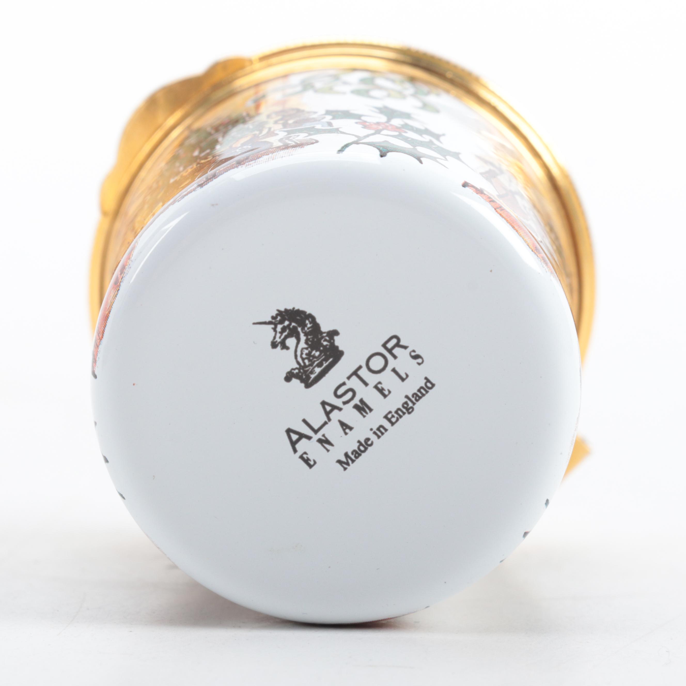 Halcyon Days with Other English Annual Christmas and Other Enameled Metal Boxes