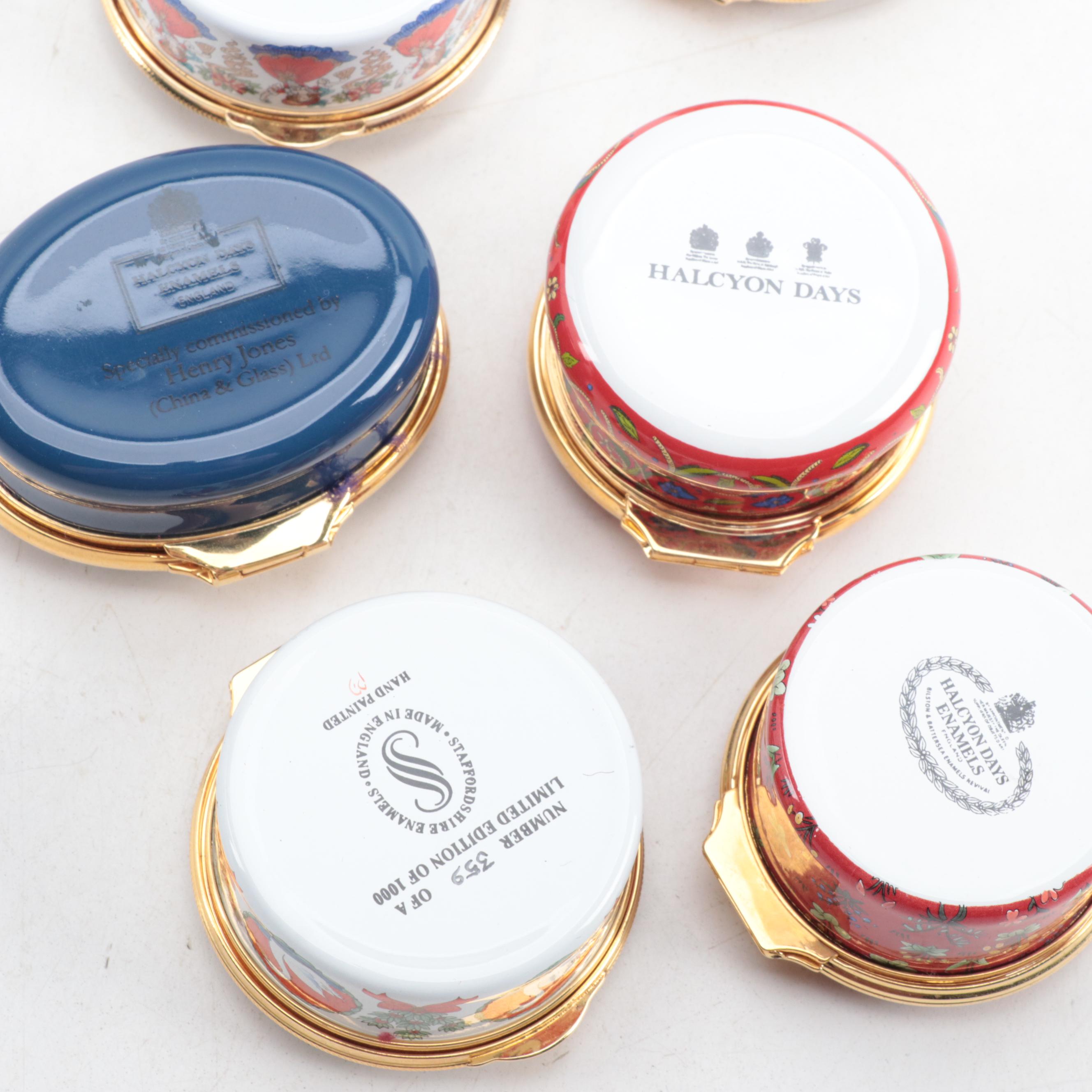 Halcyon Days with Other English Annual Christmas and Other Enameled Metal Boxes