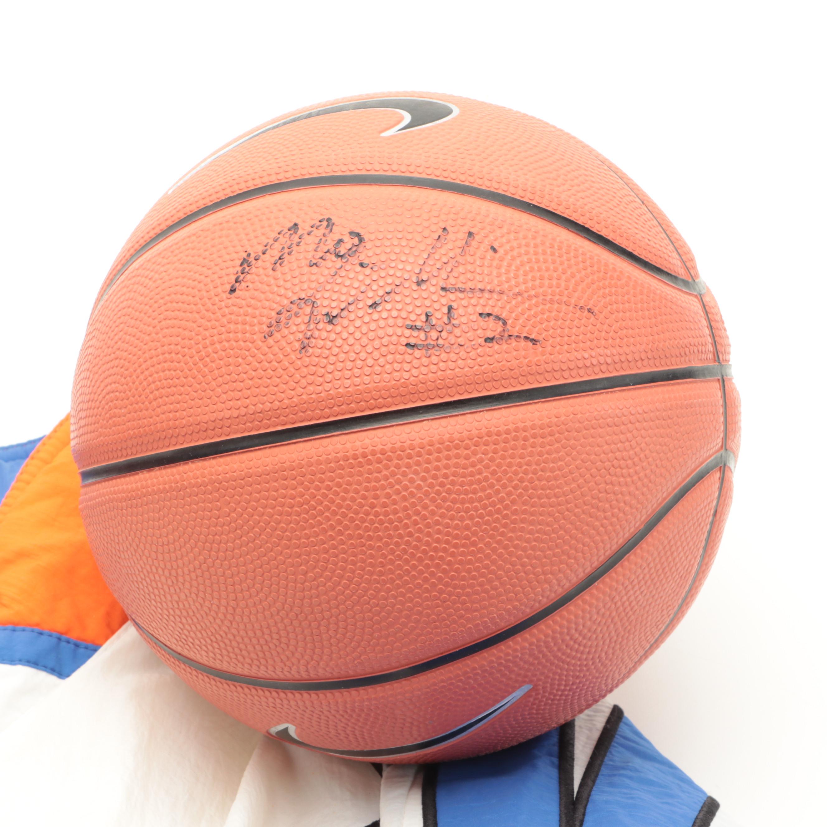 Cleveland Cavaliers Signed Mini Basketballs with Vintage NBA Starter Jacket