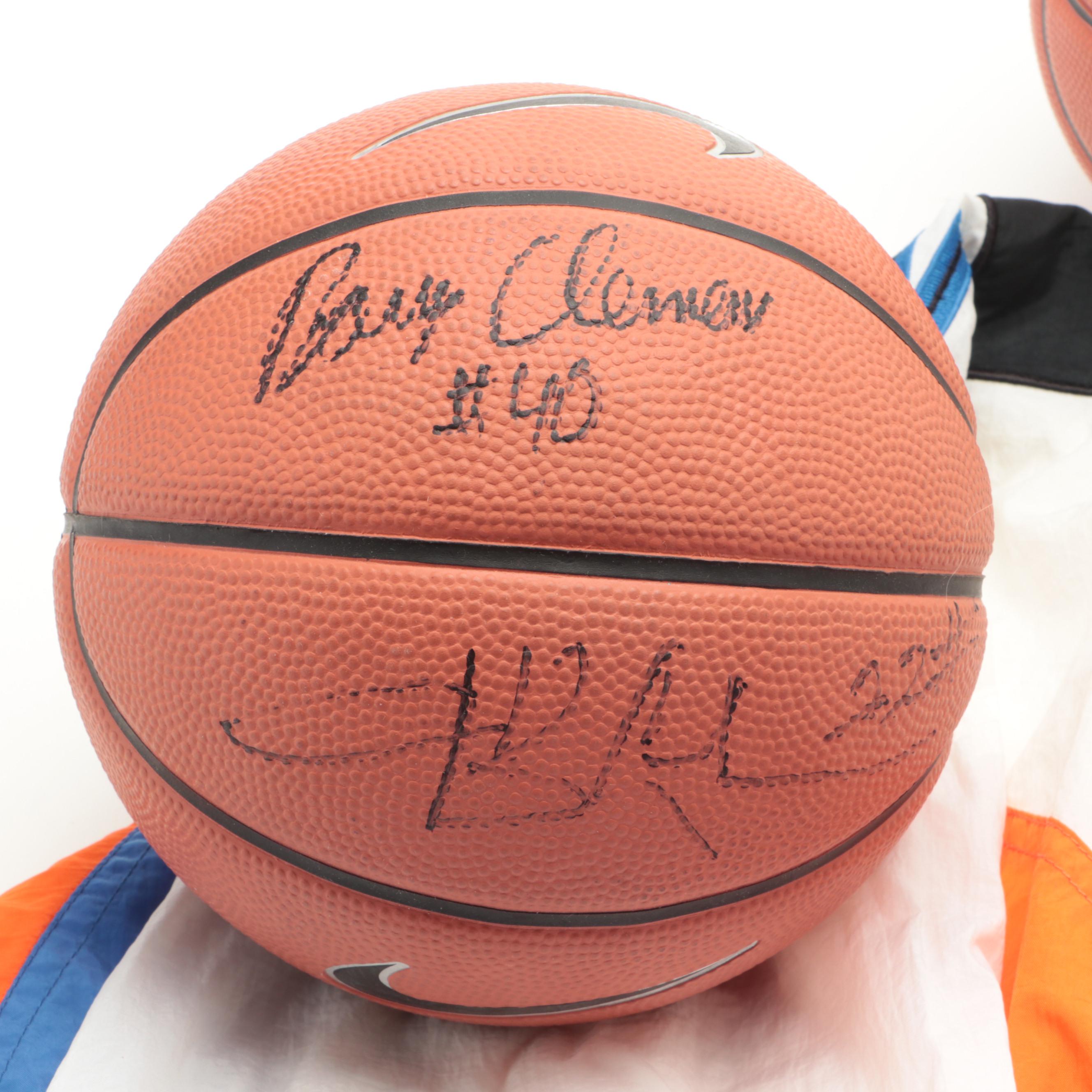 Cleveland Cavaliers Signed Mini Basketballs with Vintage NBA Starter Jacket