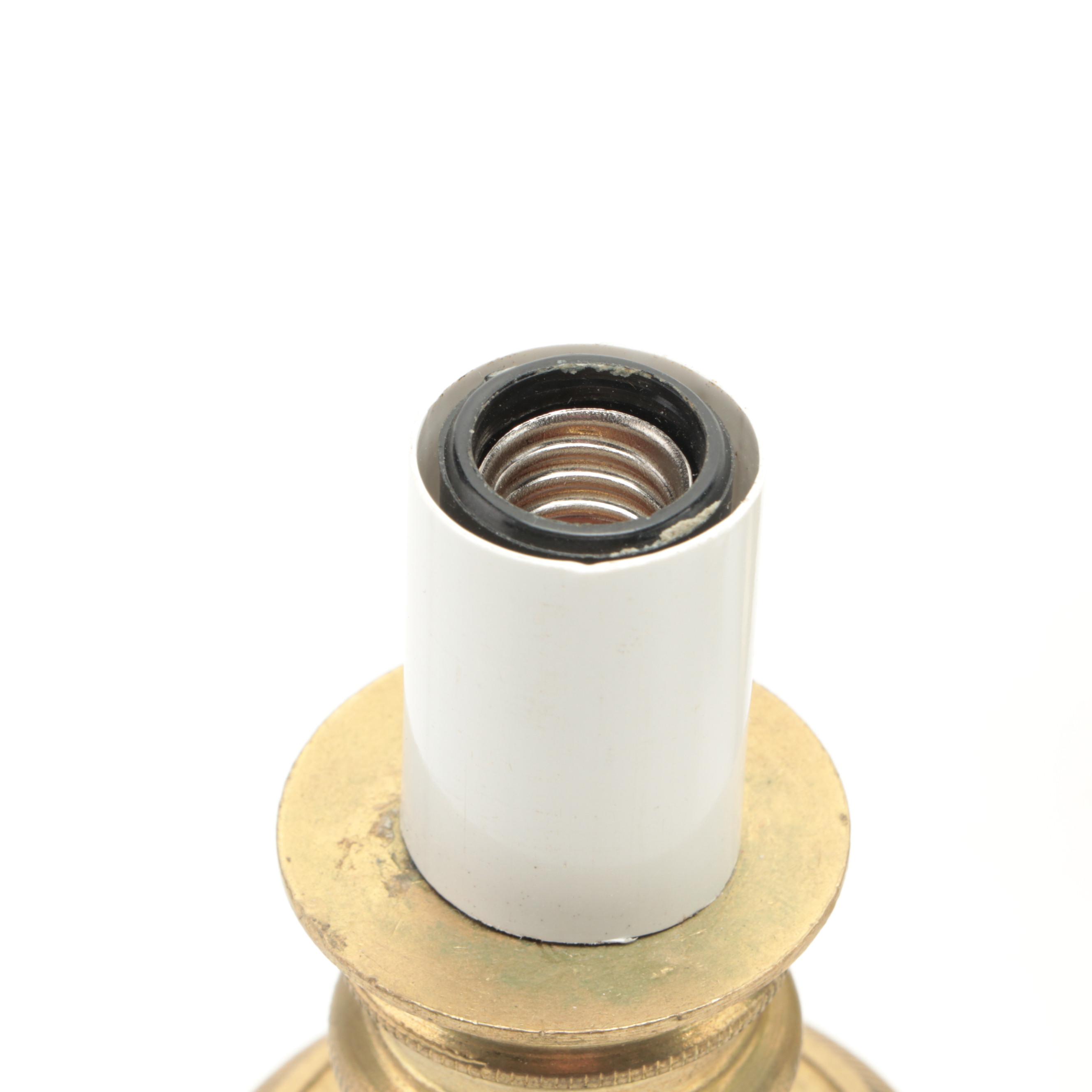 Pair of Neoclassical Style Lion Head Gilt Brass Wall Sconces