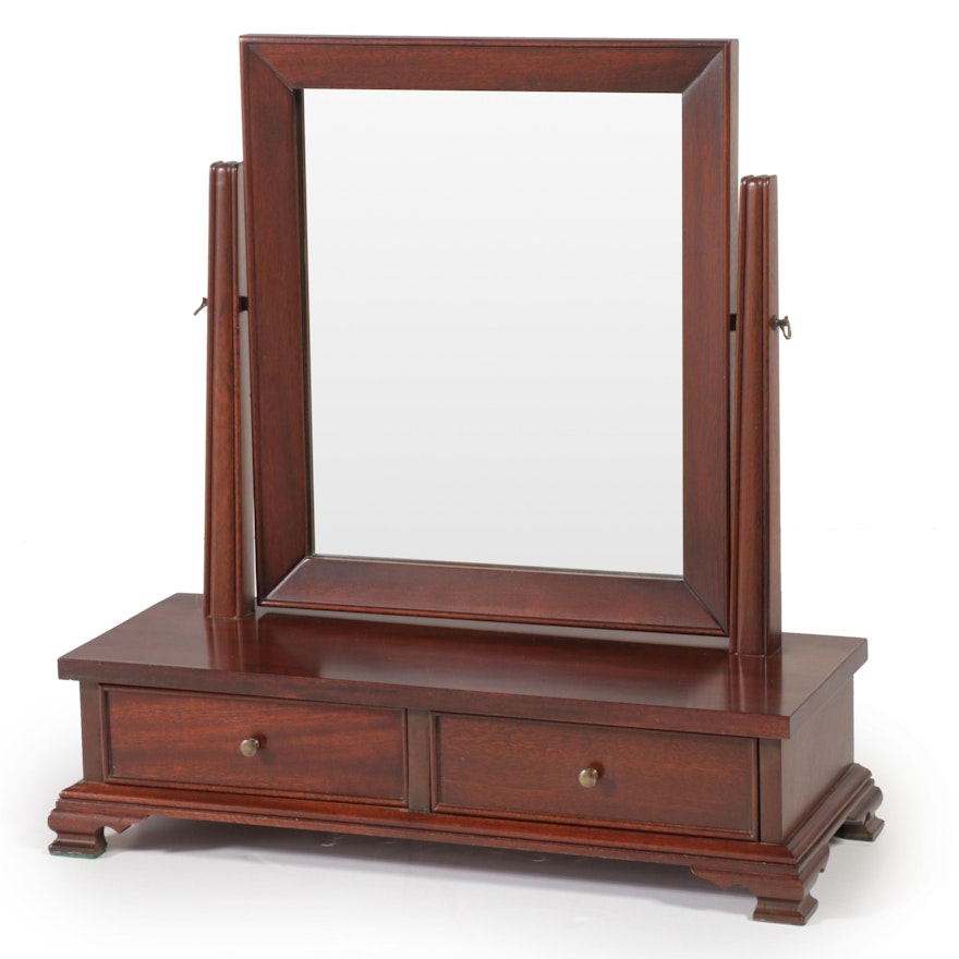 Chippendale Style Mahogany Shaving Mirror